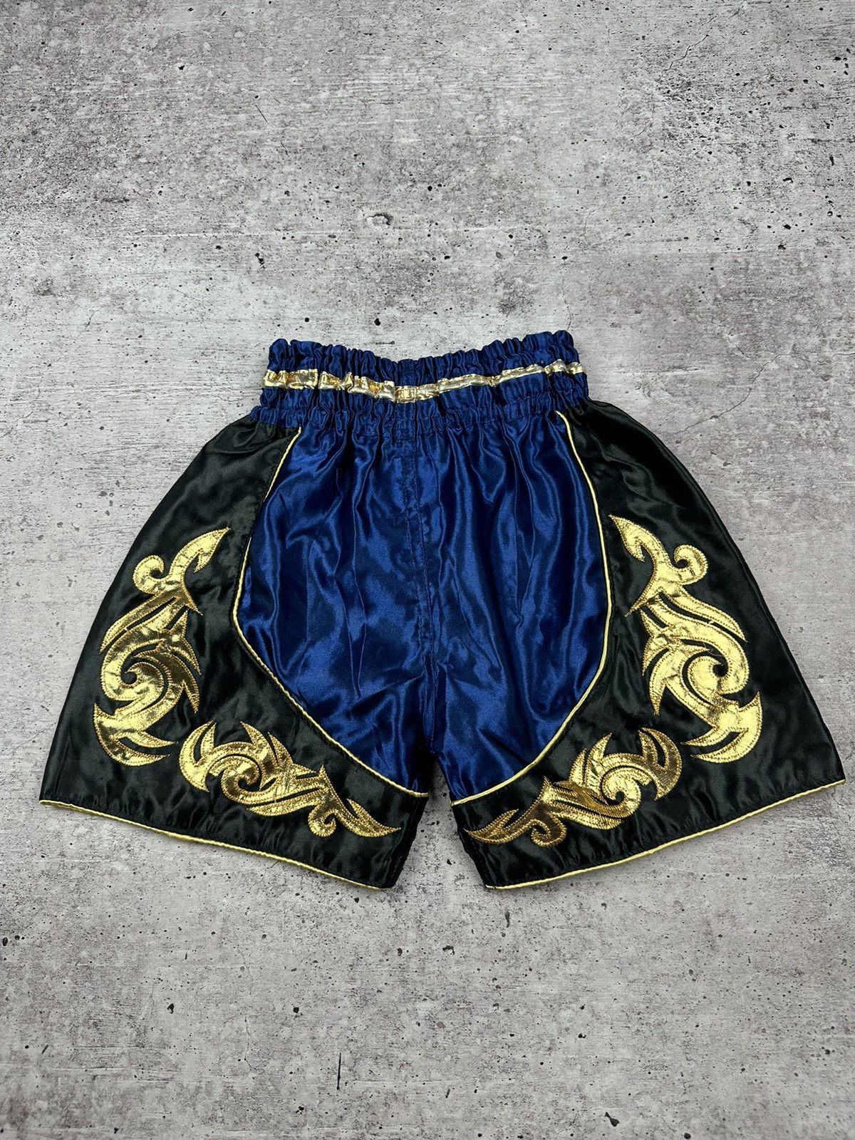 Japanese Brand Vintage Muay Thai Boxing Blue Shorts Size US 32 / EU 48 - 10 Thumbnail