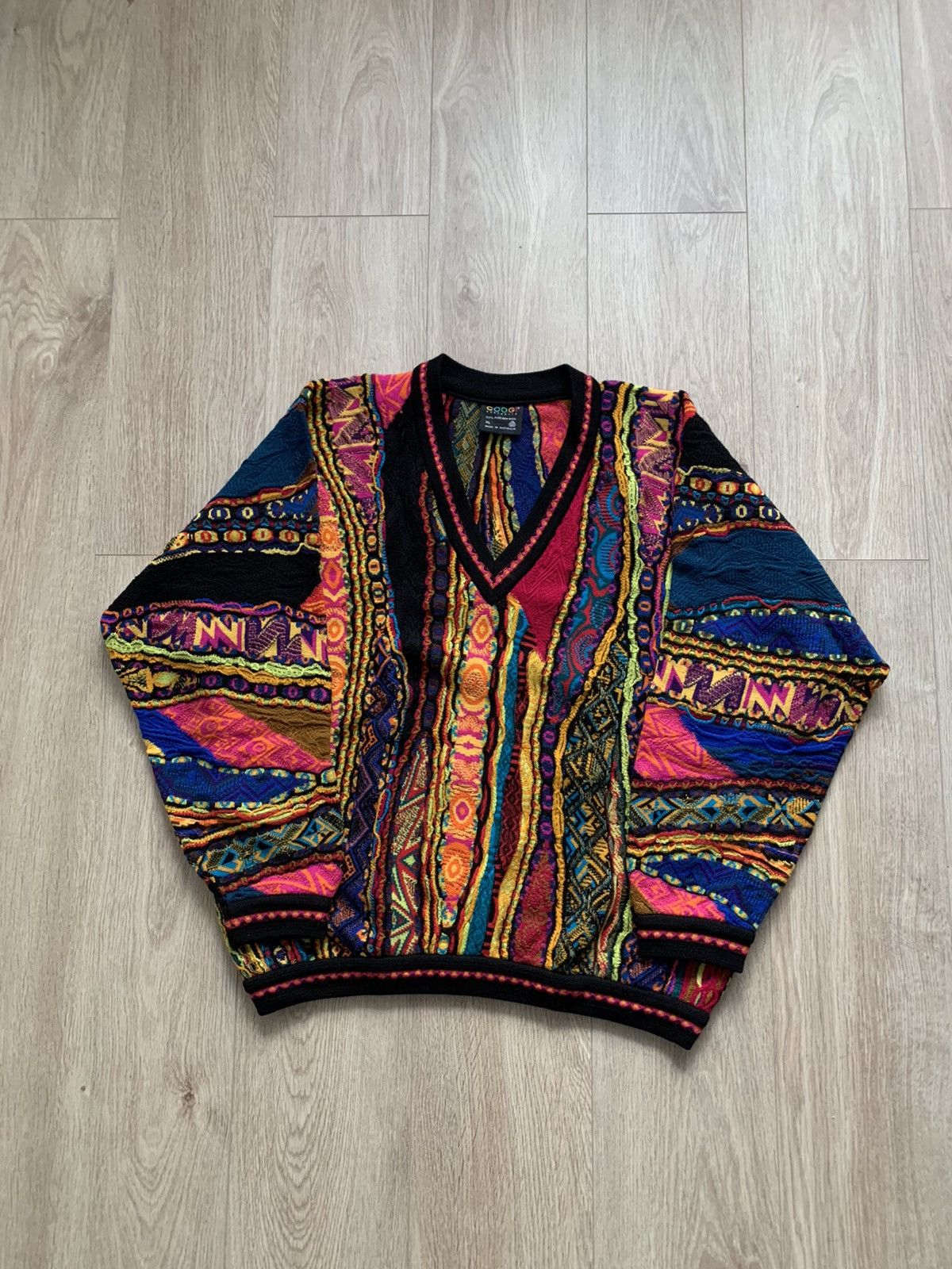 image of Coogi Australia V Neck Sweater Knit, Men's (Size XL)