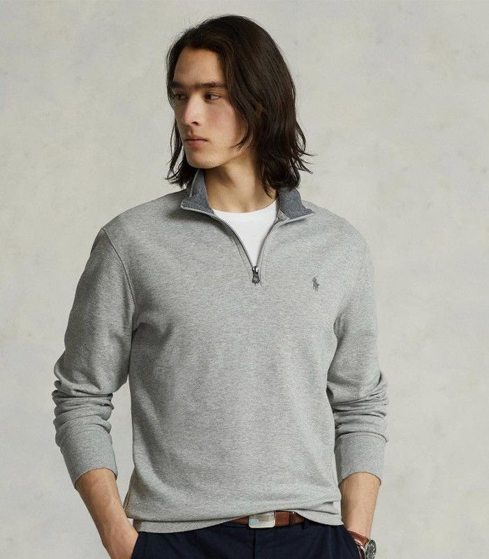Polo Ralph Lauren 🇺🇸 NWT❗️Polo Ralph Lauren Luxury Jersey Quarter-zip Pullover Size US L / EU 52-54 / 3 - 3 Thumbnail