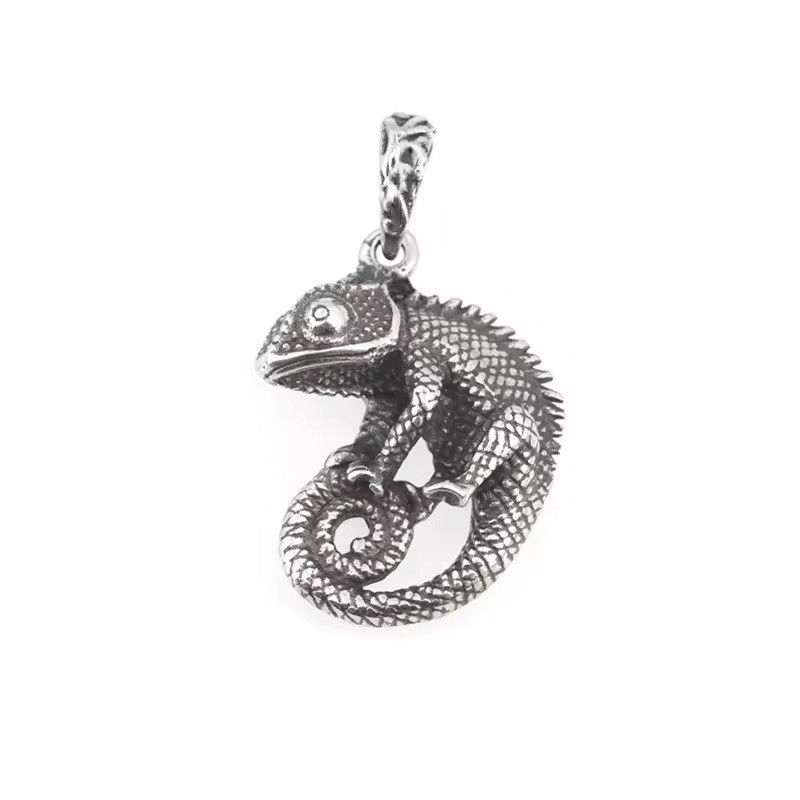 Jewelry × Vintage Domineering Chameleon Lizard Men's Necklace Size ONE SIZE - 3 Thumbnail