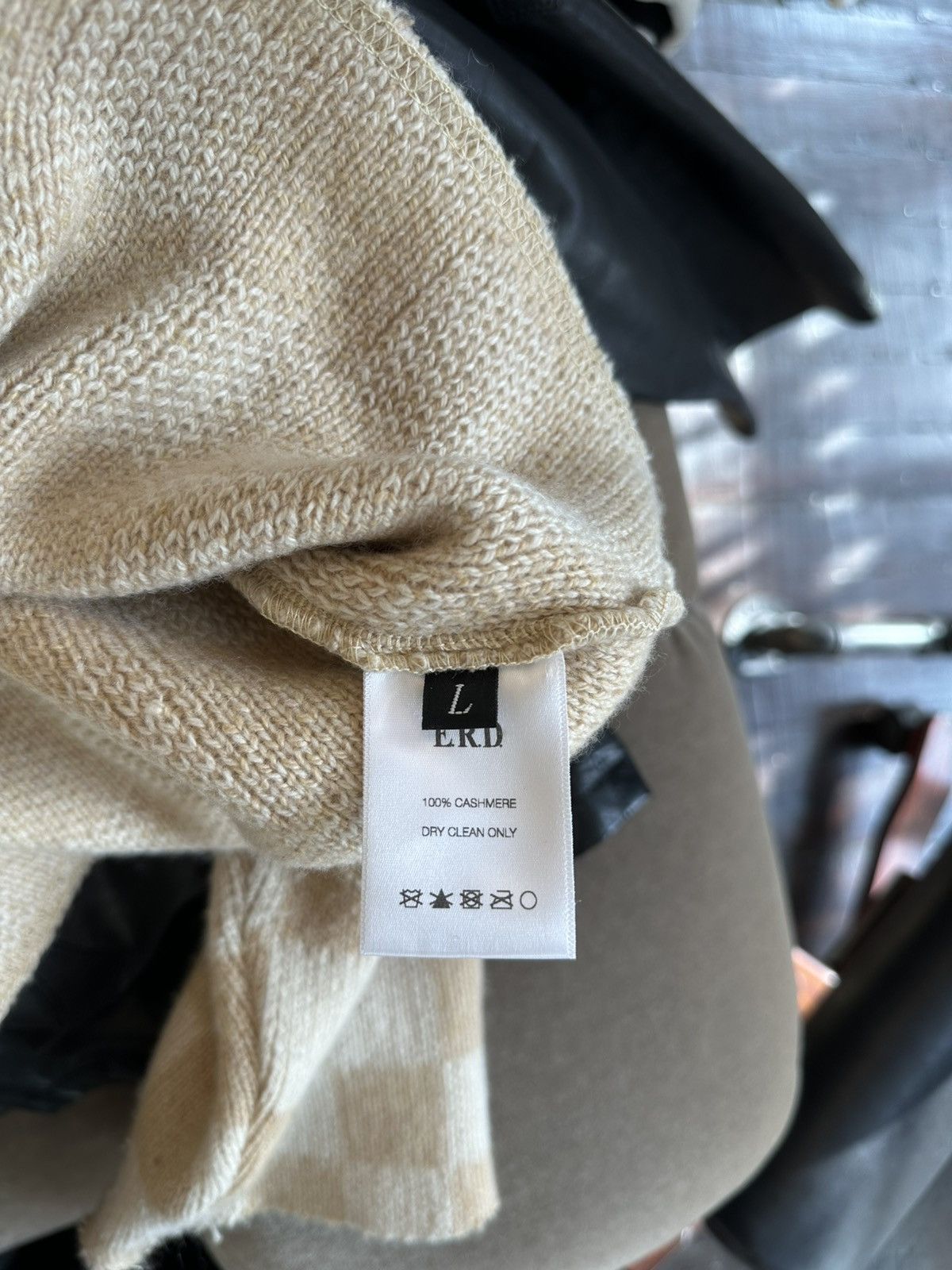 Enfants Riches Deprimes × Loro Piana ERD X LORO PIANA CHECKARD THRASHED SWEATER Size US L / EU 52-54 / 3 - 6 Thumbnail