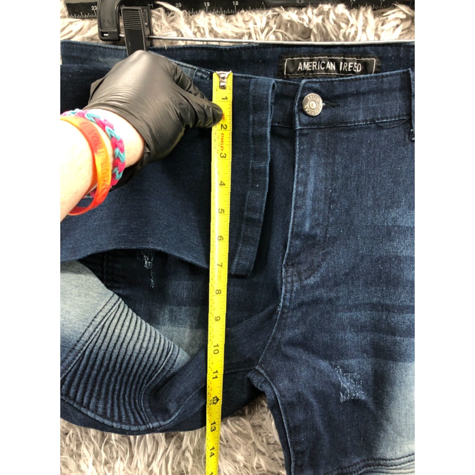Vintage **Mens American Breed Straight Jeans Size 36 Mid Rise Dark Wash Blue** User: **American Breed Mens Straight Jeans Size 36 Mid Rise Dark Wash Blue** Size US 36 / EU 52 - 4 Thumbnail