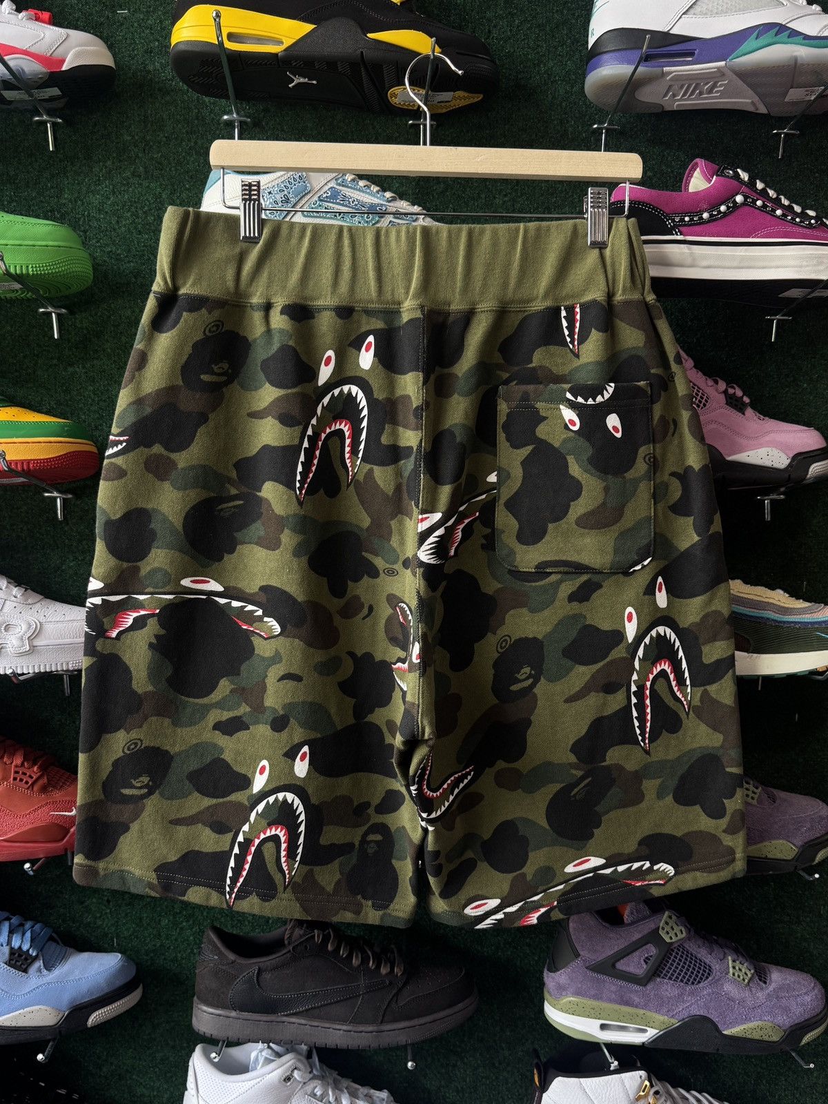 Bape Bape Shark 1st Camo Green Size US 32 / EU 48 - 3 Thumbnail
