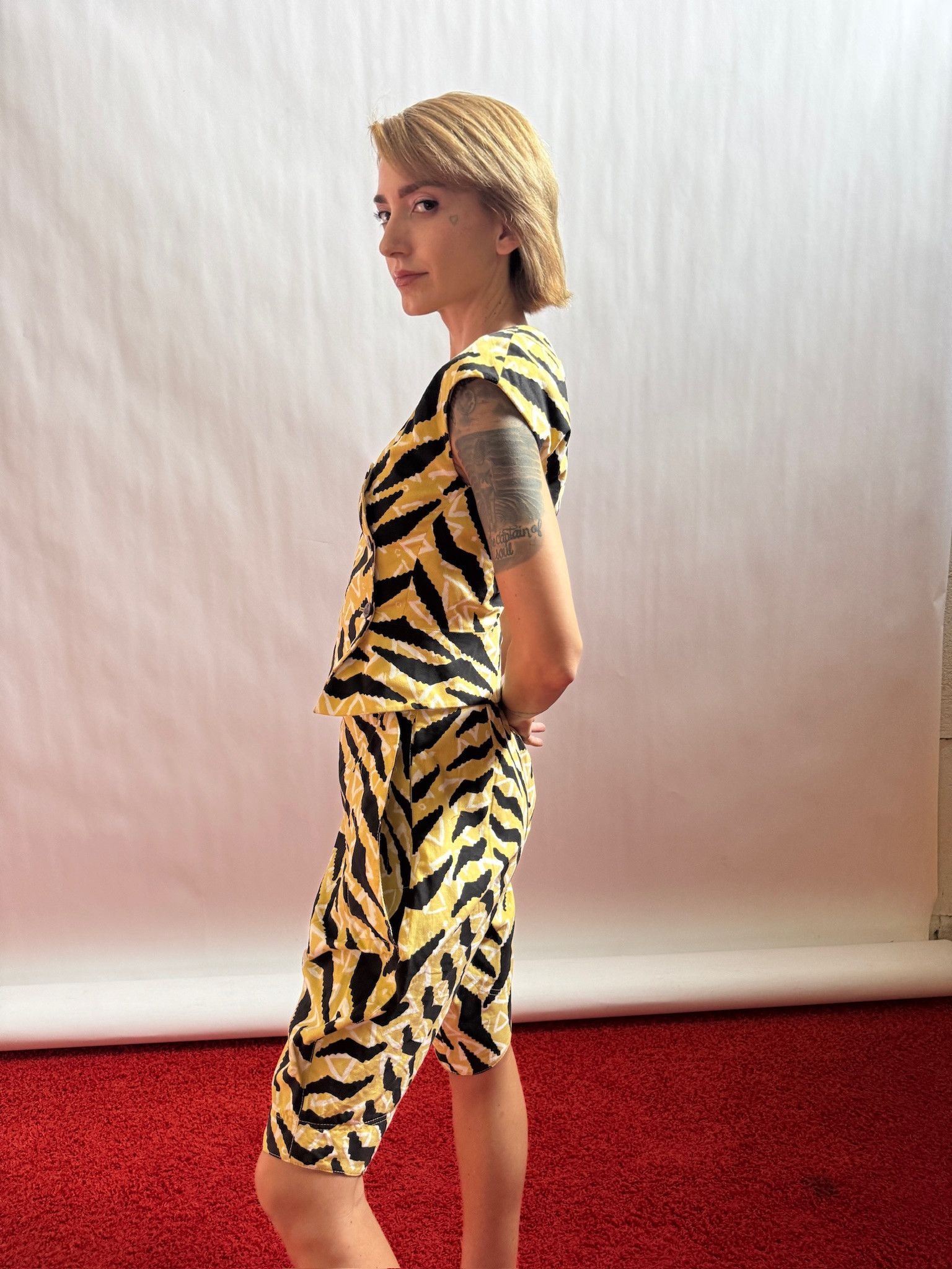 Vivienne Westwood Red Label 2016 Set !!! African Print W/ UNIQUE tailoring Size S / US 4 / IT 40 - 2 Thumbnail
