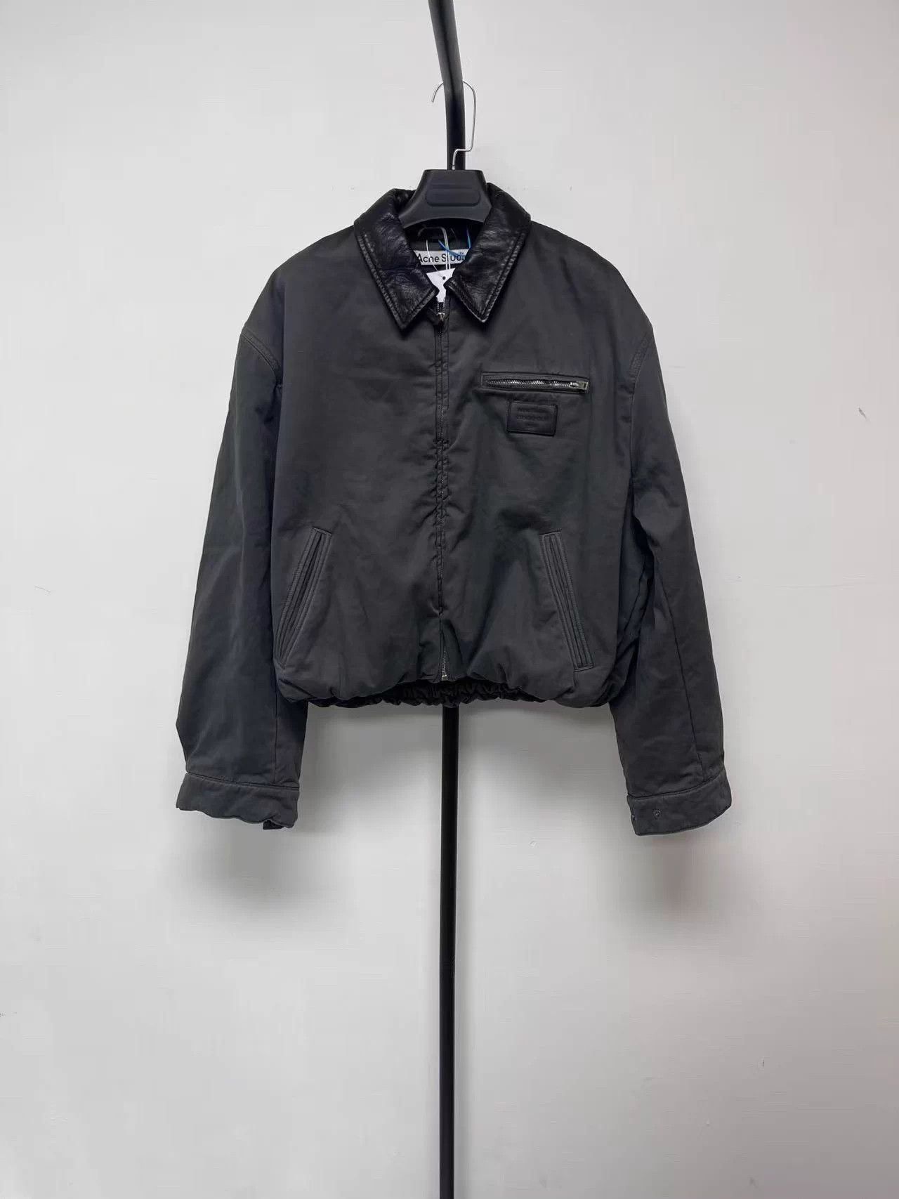 Acne Studios Acne Studios Barn Logo Flight Jacket Women's Deep Gray Size XS / US 0-2 / IT 36-38 - 1 Thumbnail