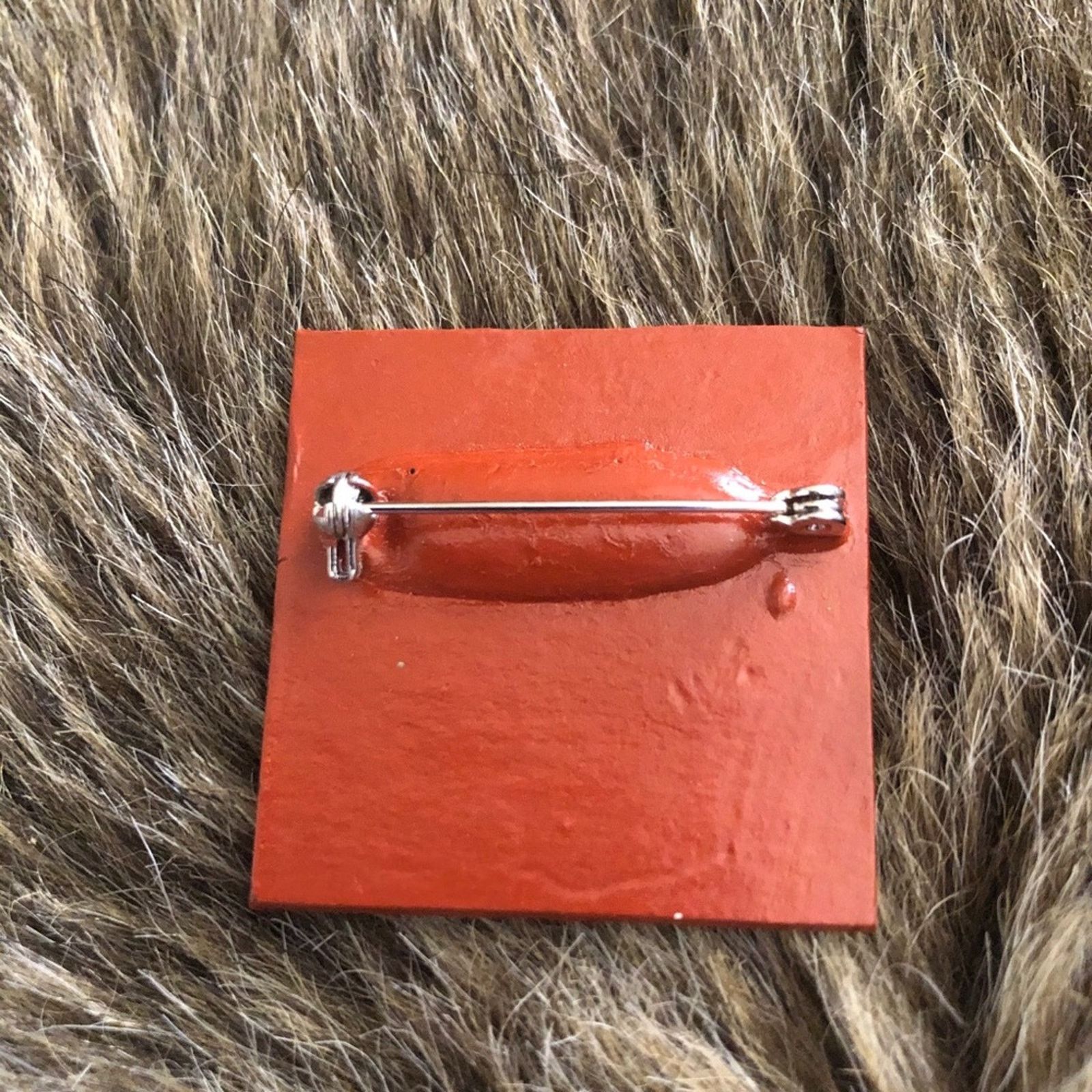 Vintage Vintage copper/gray tone handmade brooch pin Size ONE SIZE - 2 Thumbnail