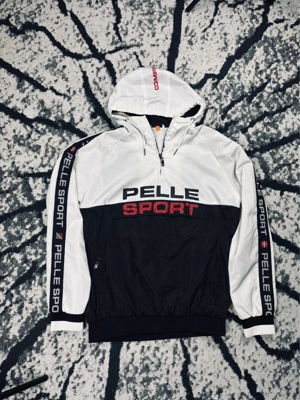 Pelle Pelle Pelle Pelle sport windbreaker jacket white black logo S Size US S / EU 44-46 / 1 - 1 Thumbnail