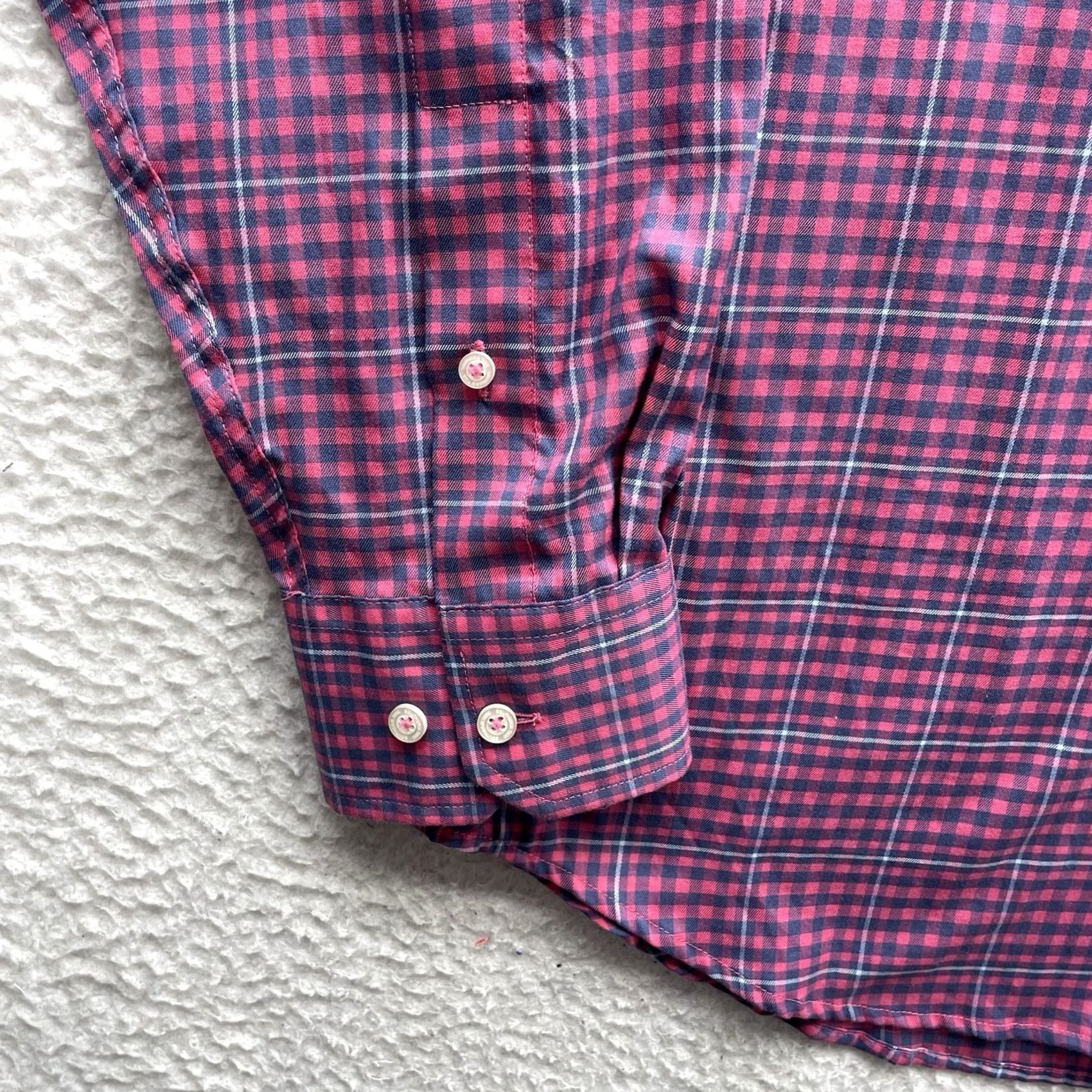 Southern Tide Southern Tide Shirt Mens XL Classic Fit Red Blue Gingham Check Plaid Preppy Fish Size US XL / EU 56 / 4 - 3 Thumbnail