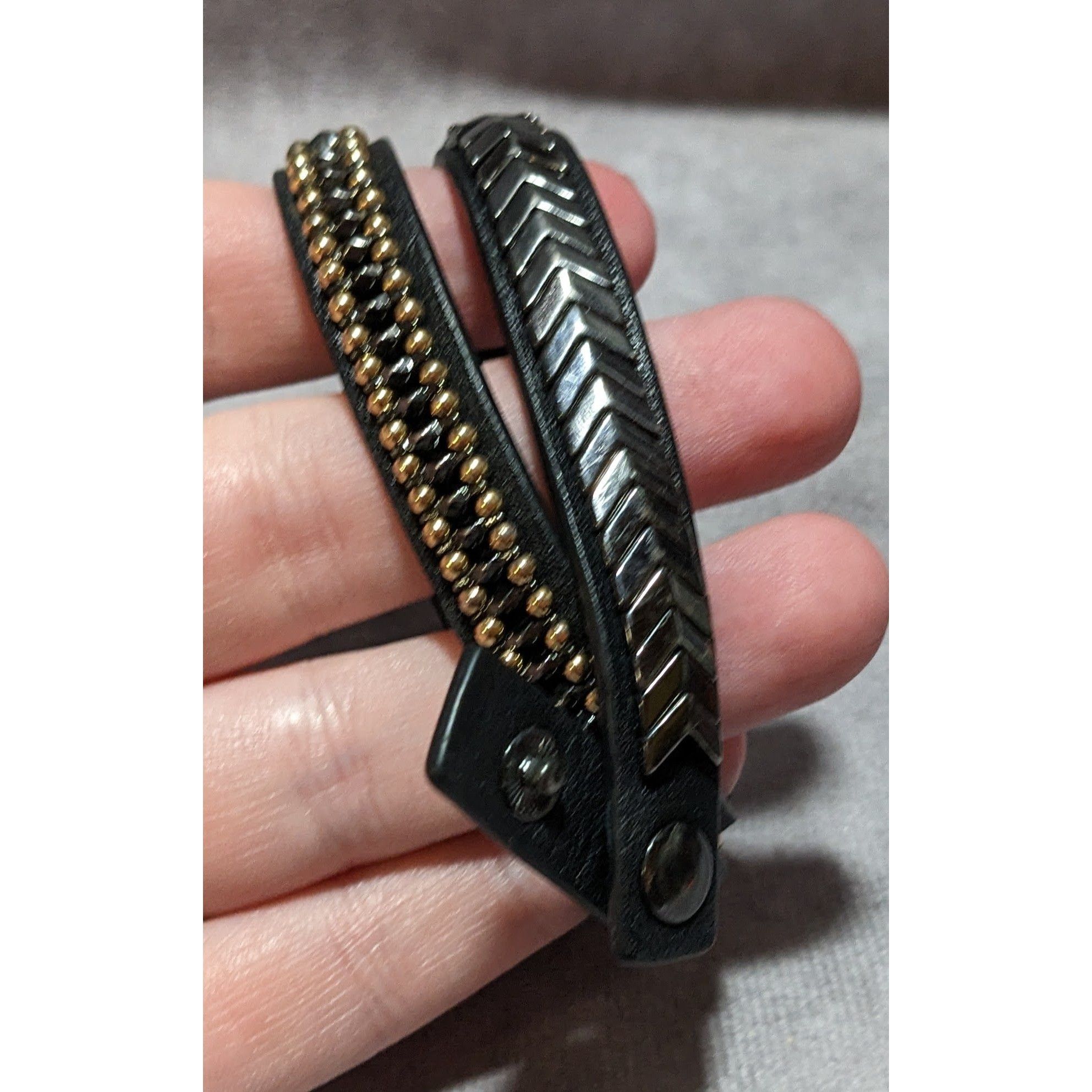 Other Stella & Dot Black Gilded Path Wrap Bracelet Size ONE SIZE - 6 Thumbnail
