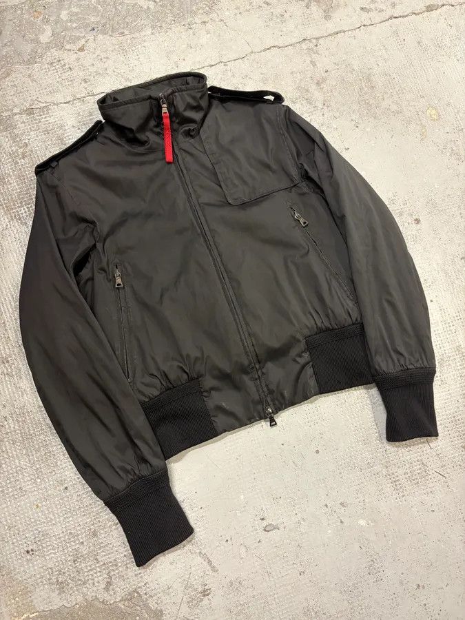 Prada 2000s Prada Black Classy Nylon Jacket Size XS / US 0-2 / IT 36-38 - 4 Thumbnail
