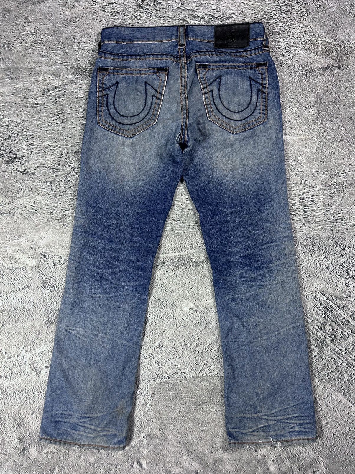 True Religion True Religion navy blue jeans thick stitching Bobby Size US 34 / EU 50 - 1 Thumbnail