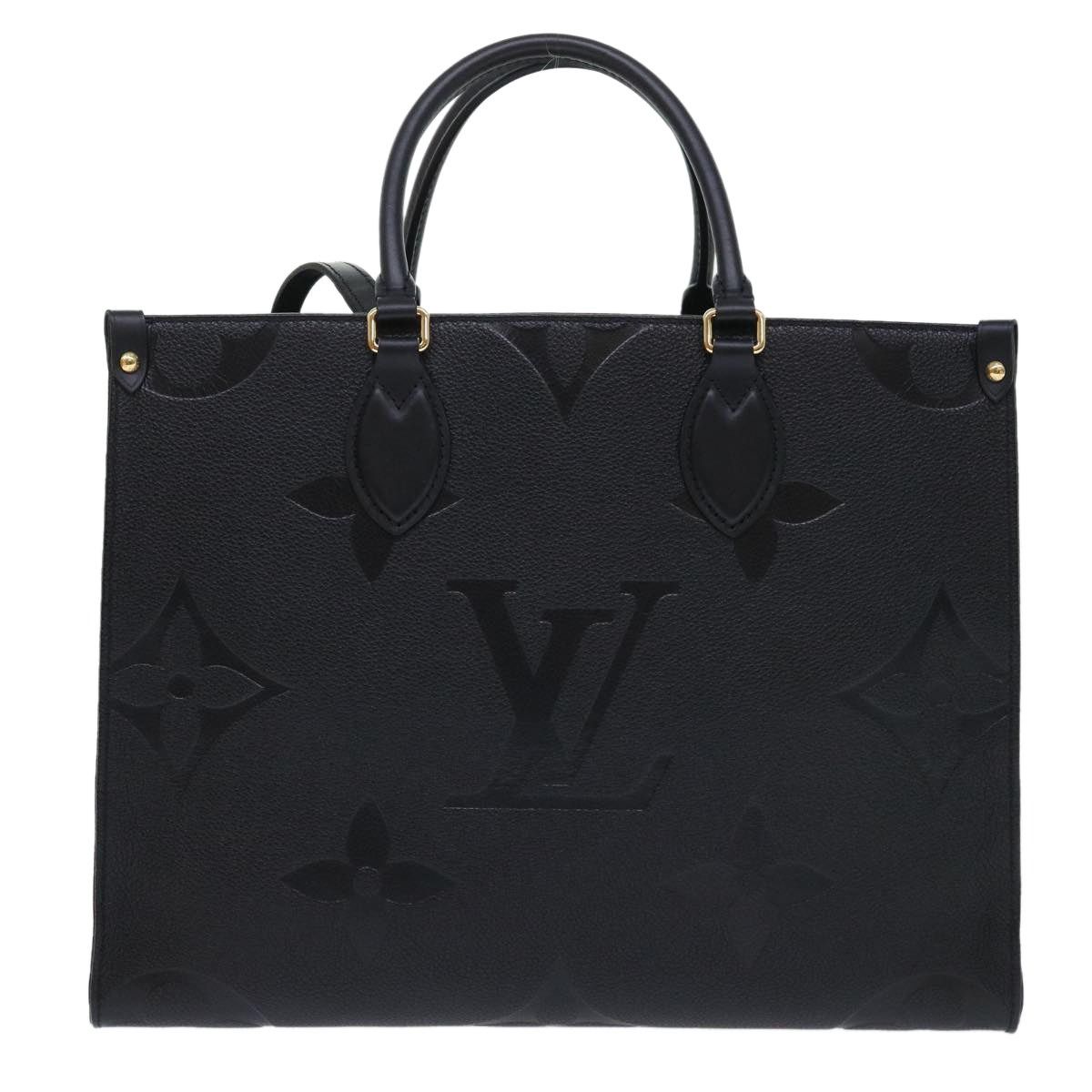 Louis Vuitton LOUIS VUITTON Monogram Empreinte On The Go MM Bag Black Size ONE SIZE - 2 Thumbnail