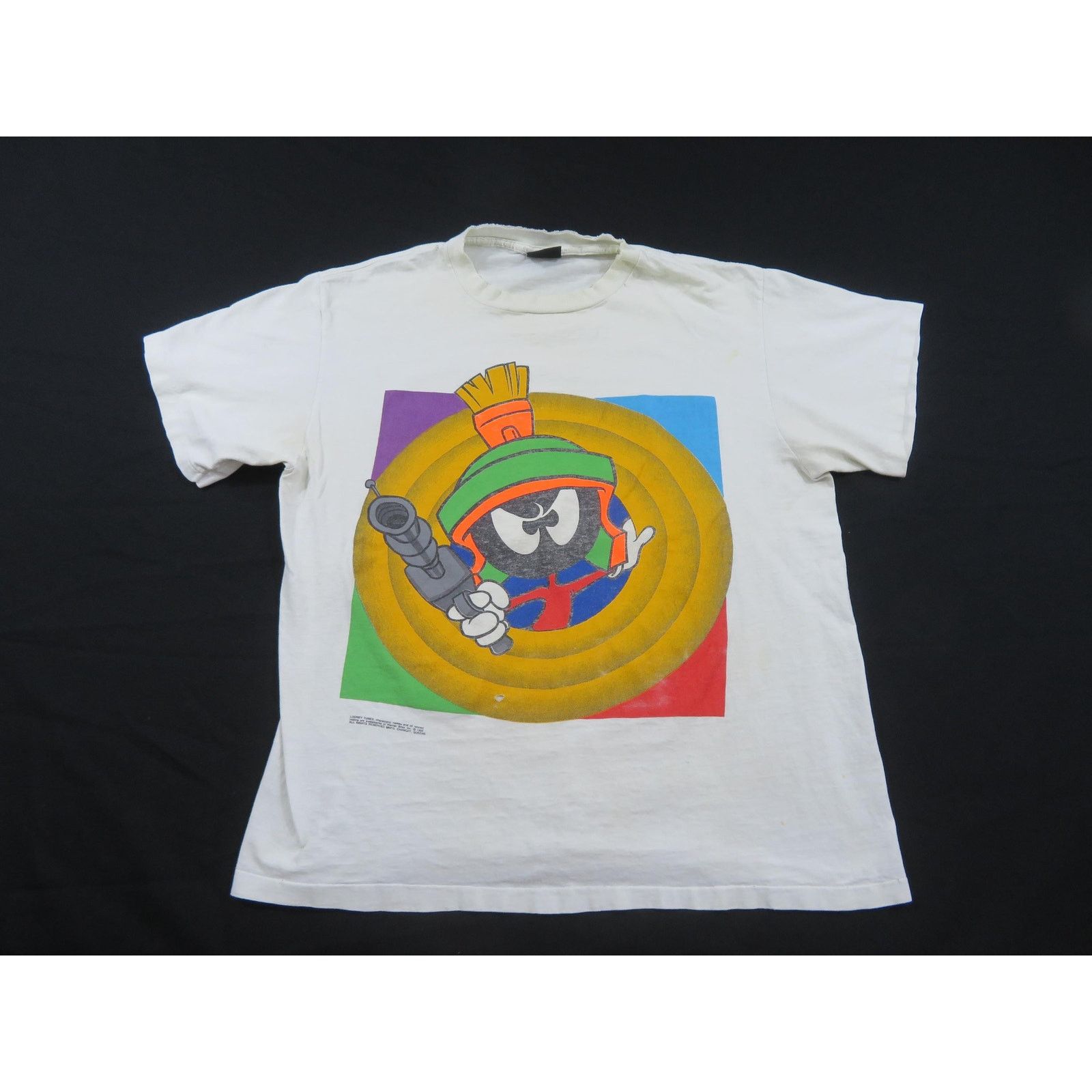 Changes Marvin The Martian T-Shirt, Looney Tunes, Sz XL White 1990s Size US XL / EU 56 / 4 - 1 Thumbnail