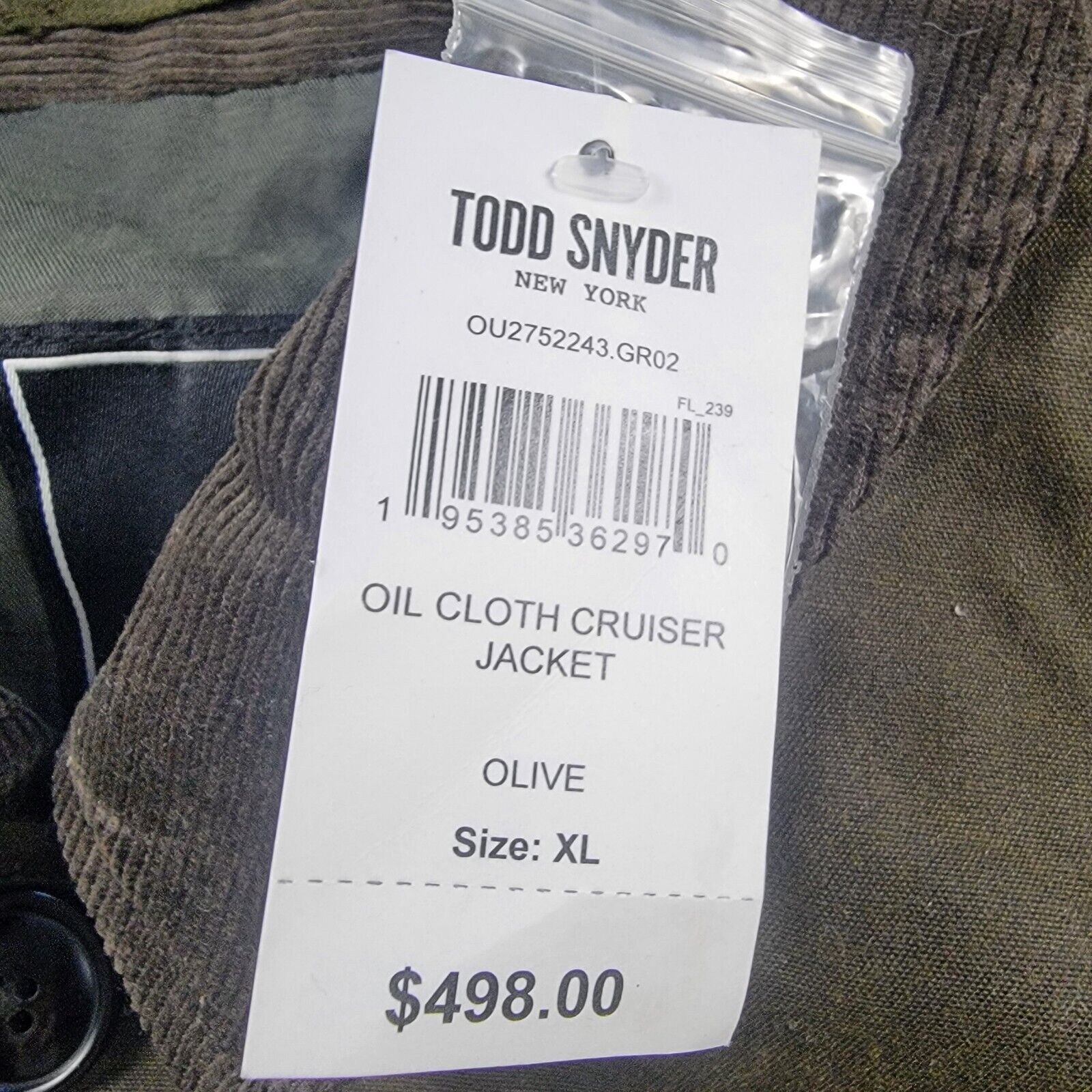 Todd Snyder Todd Snyder English Oil Cloth Cruiser Barn Jacket Size US XL / EU 56 / 4 - 15 Thumbnail