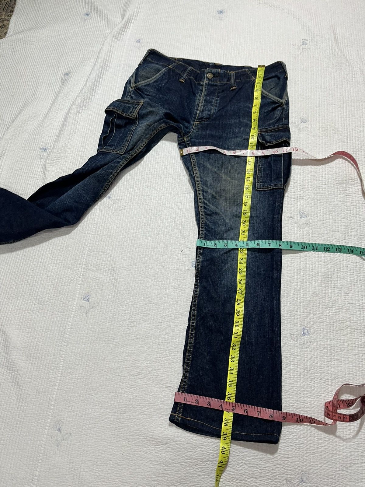Japanese Brand × TMT × Vintage TMT JAPANESE BRAND DENIM CARGO JEANS Size US 34 / EU 50 - 11 Thumbnail