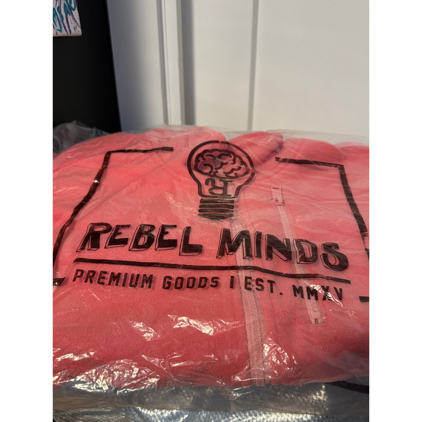 Other •NWT• REBEL MINDS Premium Goods Zip-up Pink Jacket • LG Size L / US 10 / IT 46 - 6 Thumbnail