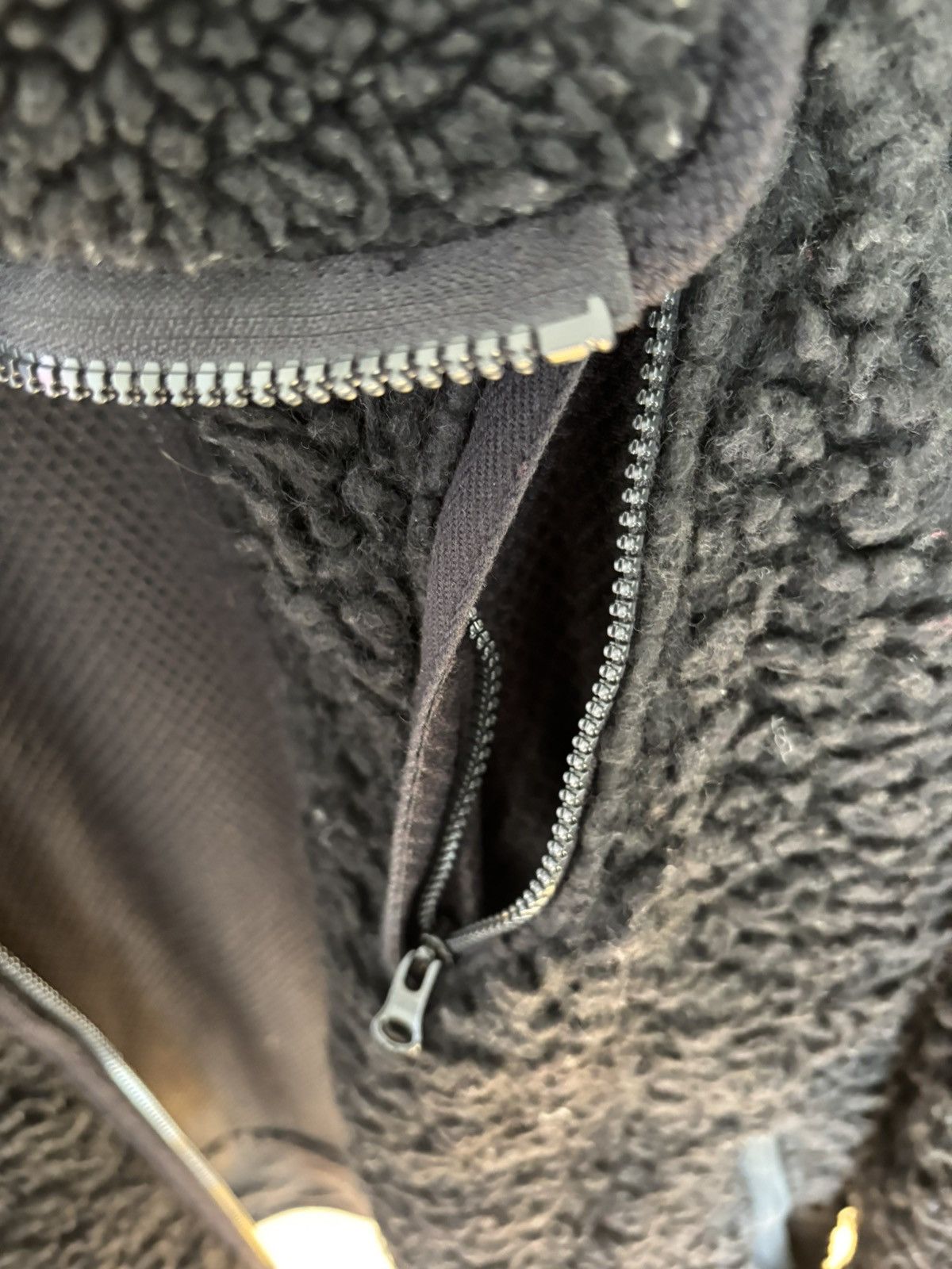Nanamica × The North Face Purple Label Oversized Sherpa Wool Fleece Jacket (Black) Size US M / EU 48-50 / 2 - 5 Thumbnail