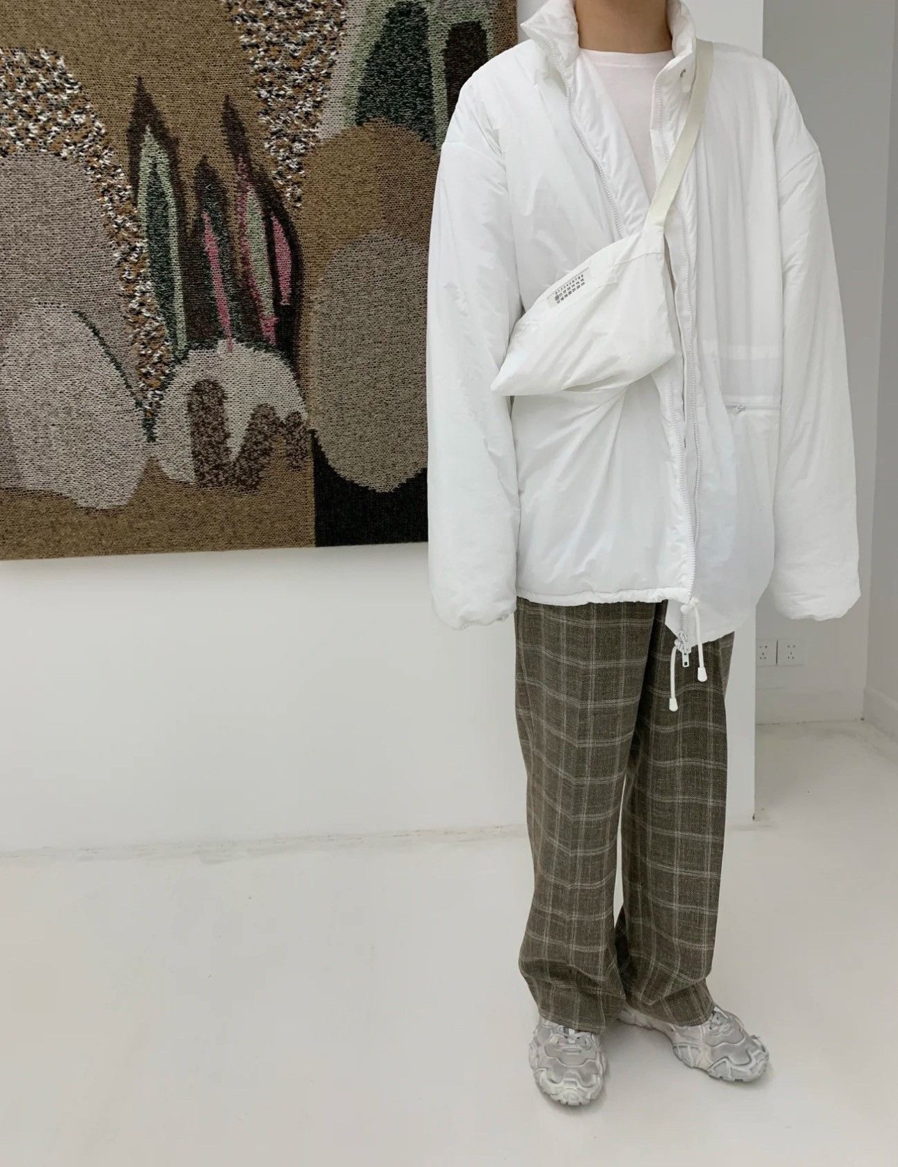 Maison Margiela Maison Margiela White men's sports cotton clothes jacket 25 Size US M / EU 48-50 / 2 - 9 Thumbnail