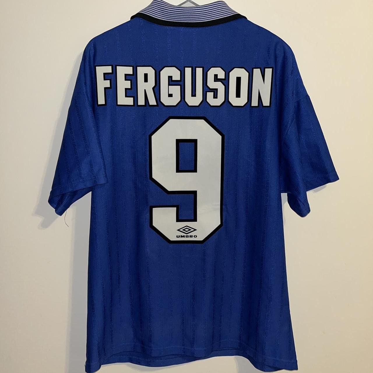 Maillot Domicile Everton FC 2005/2006 - Numéro 10 Ferguson - Umbro - Taille S - Occasion Très Bon État