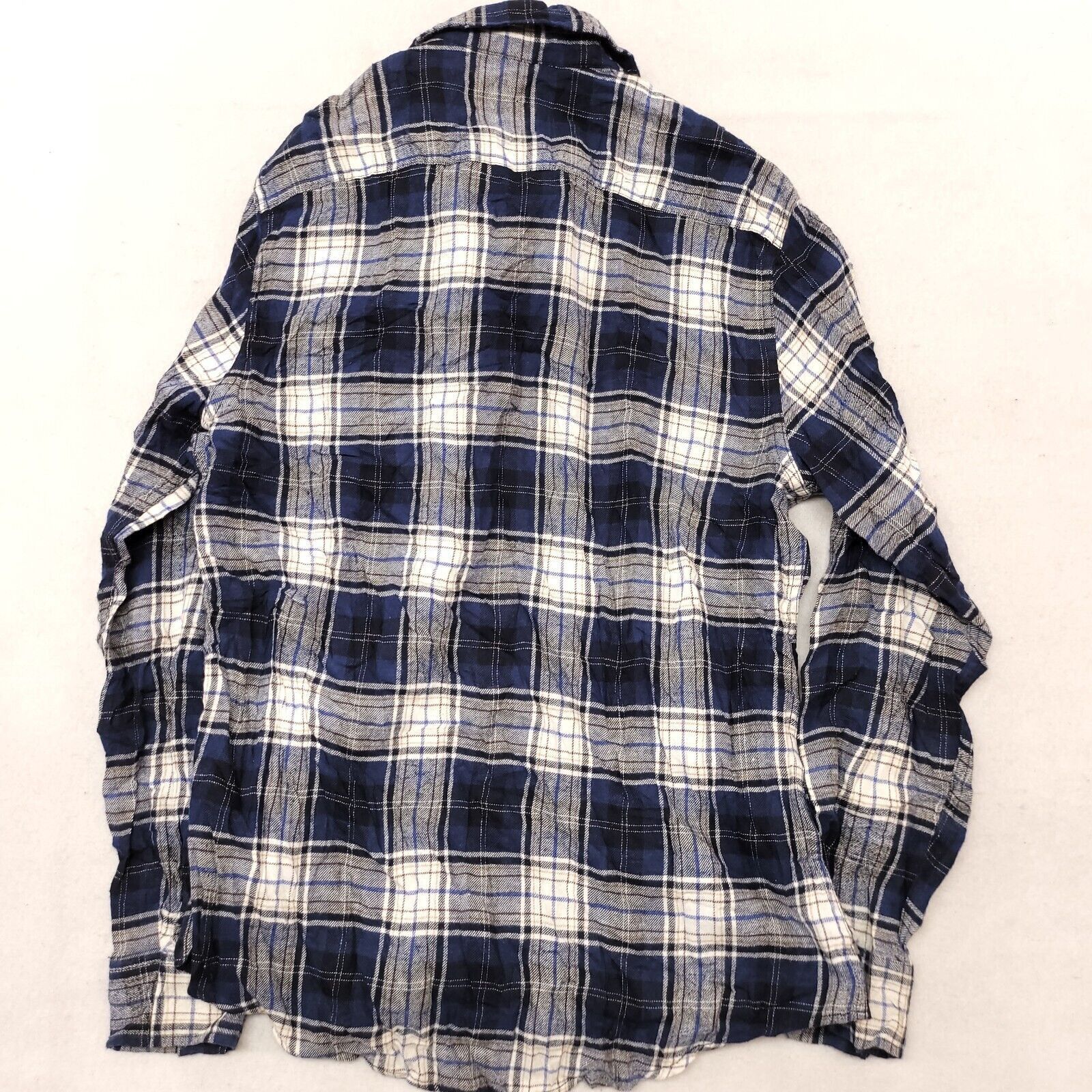Mossimo Mossimo Tartan Flannel Button Up Shirt Mens Size M Blue Size US M / EU 48-50 / 2 - 10 Thumbnail