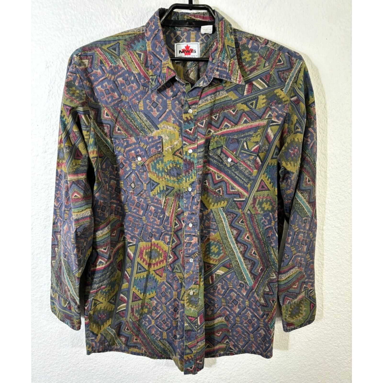 Vintage MWG wholesale Men’s Canadian Western Shirt Size XL