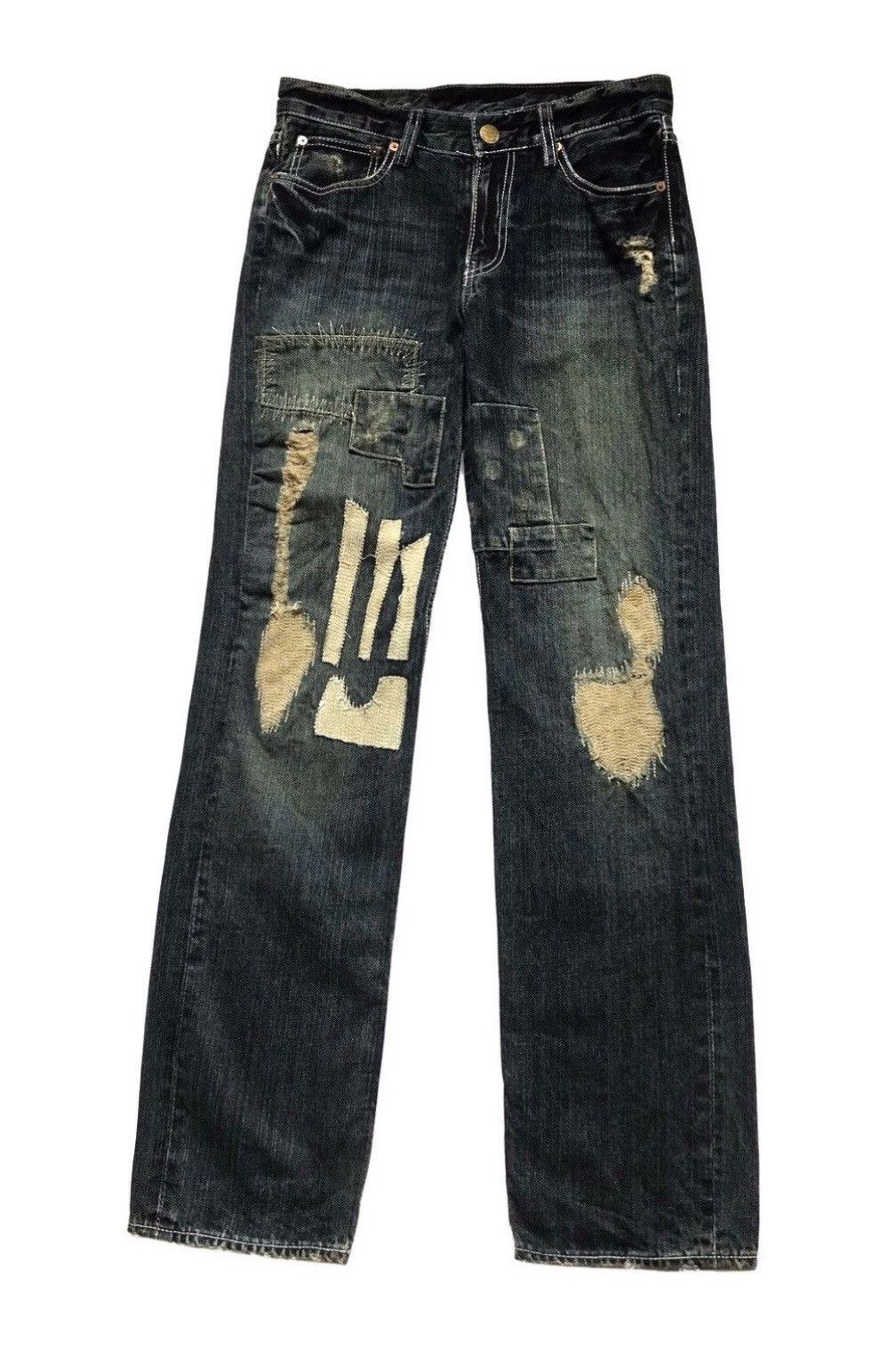 Takeo Kikuchi TAKEO KIKUCHI PATCHWORK STYLE JEANS Size US 32 / EU 48 - 1 Thumbnail