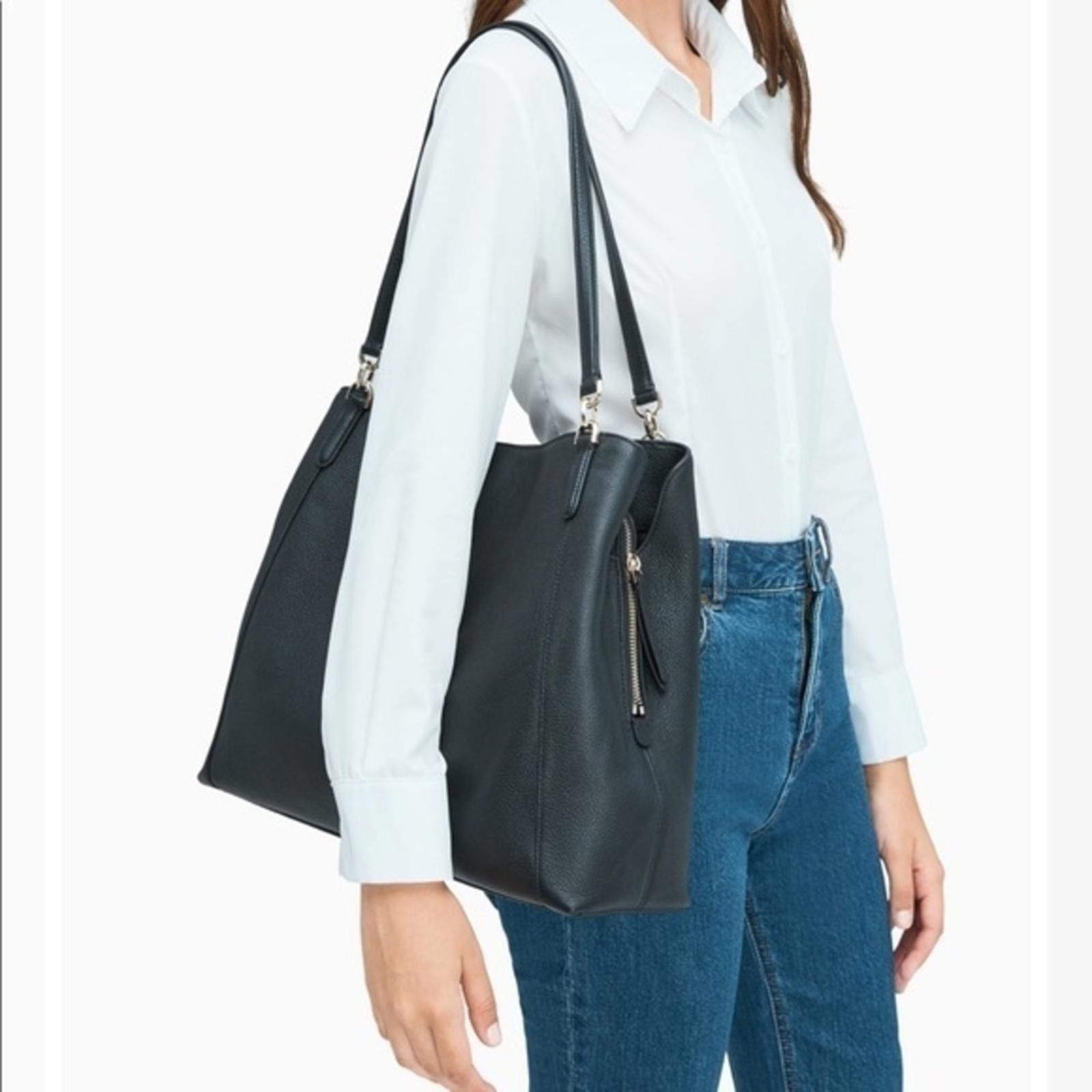 Kate Spade Rose Smoke Leather Shoulder Bag NWT Size ONE SIZE - 10 Thumbnail