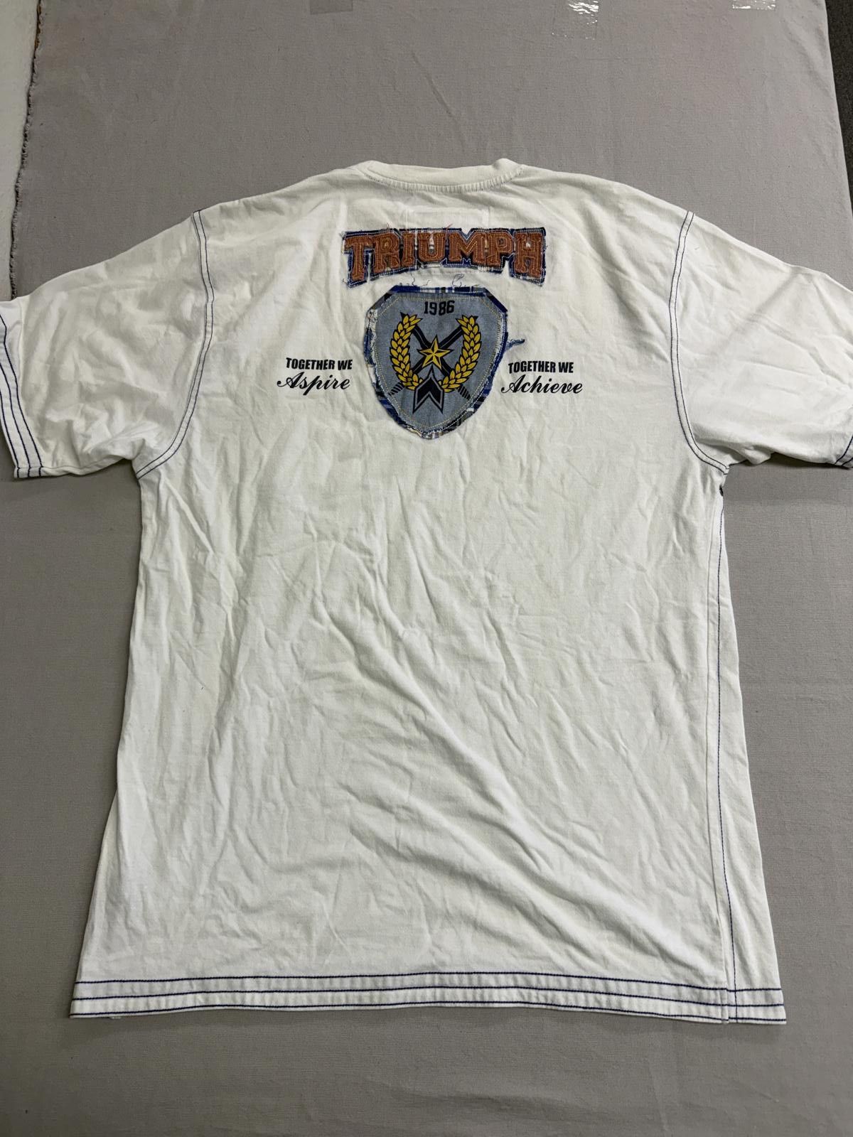 Other Y2K Brand Attitude Gold Cut & Sew Tee - Triuph T-shirt 3XL Size US XXL / EU 58 / 5 - 2 Thumbnail