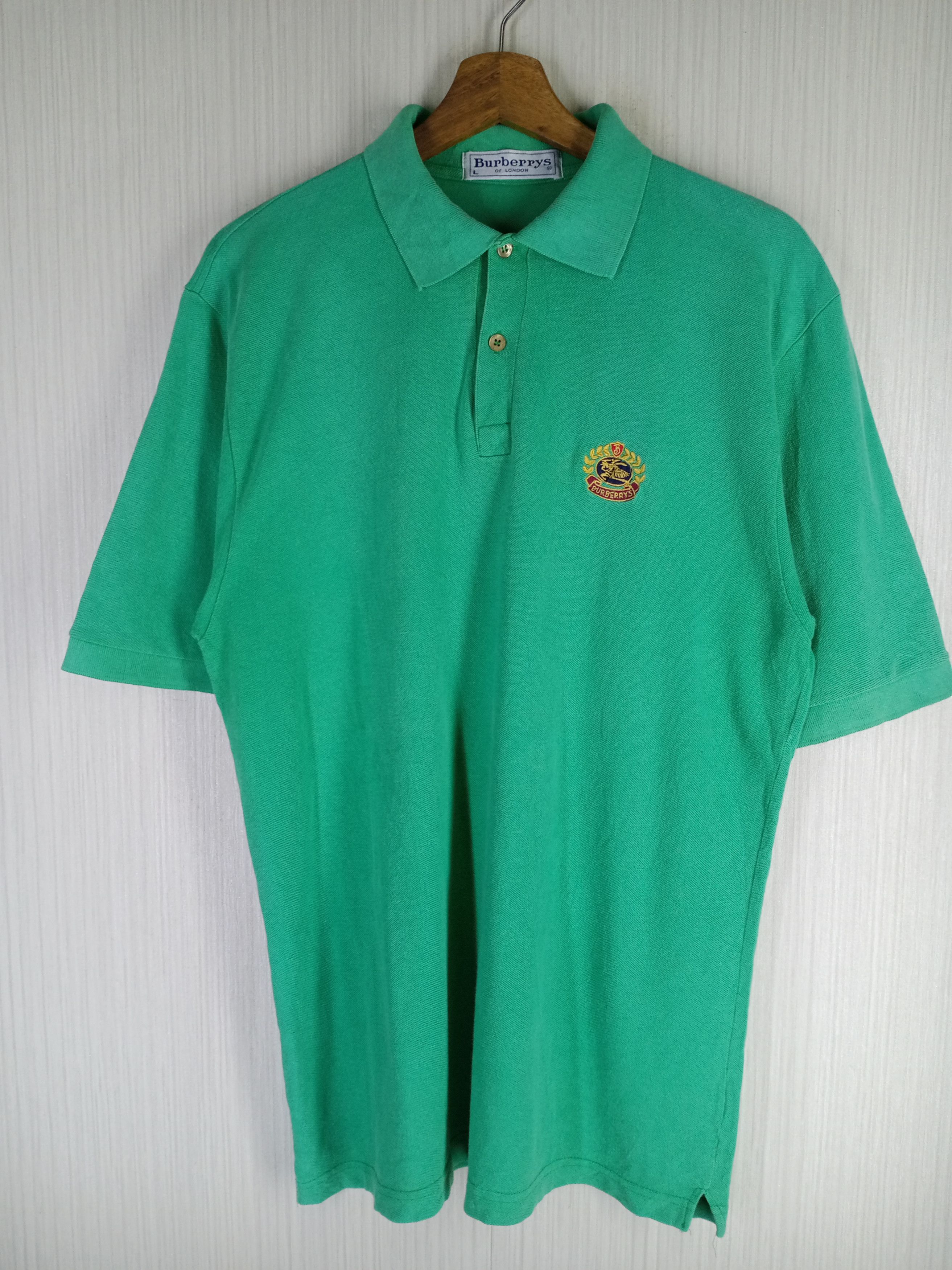 Burberry Rare Vintage Burberrys of London Polo Shirt Size US L / EU 52-54 / 3 - 3 Thumbnail