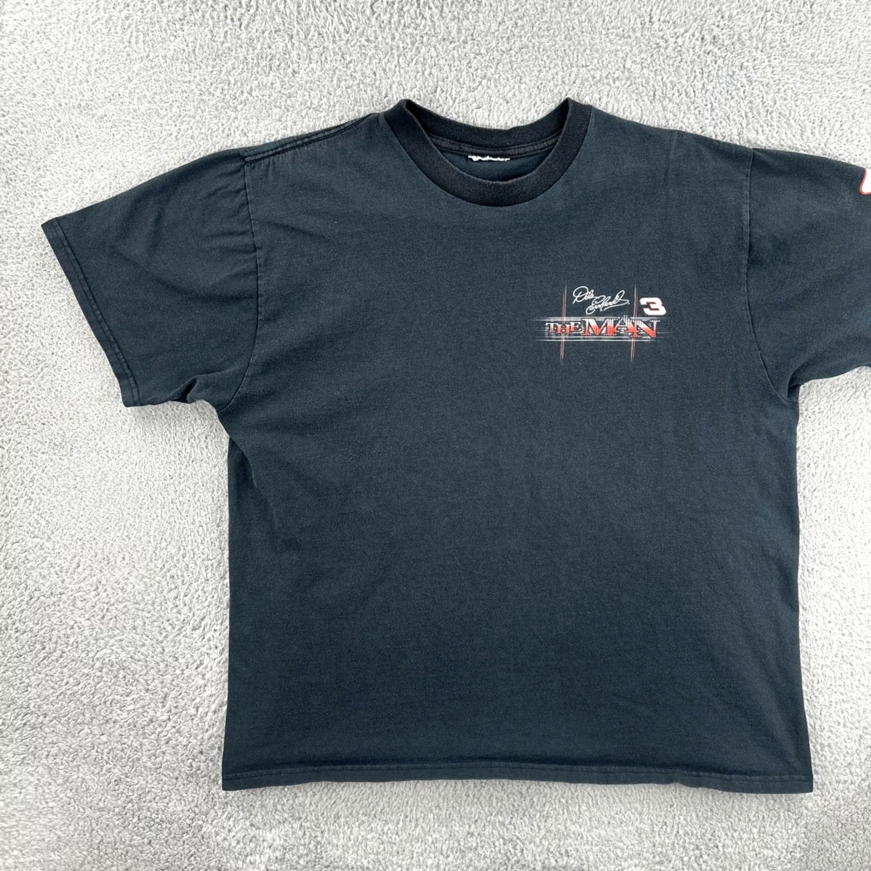 Vintage VINTAGE Chase NASCAR 90s T Shirt Men XL Black Crew Neck Short Sleeve Dale Earnhardt #3 The Man Size US XL / EU 56 / 4 - 4 Thumbnail