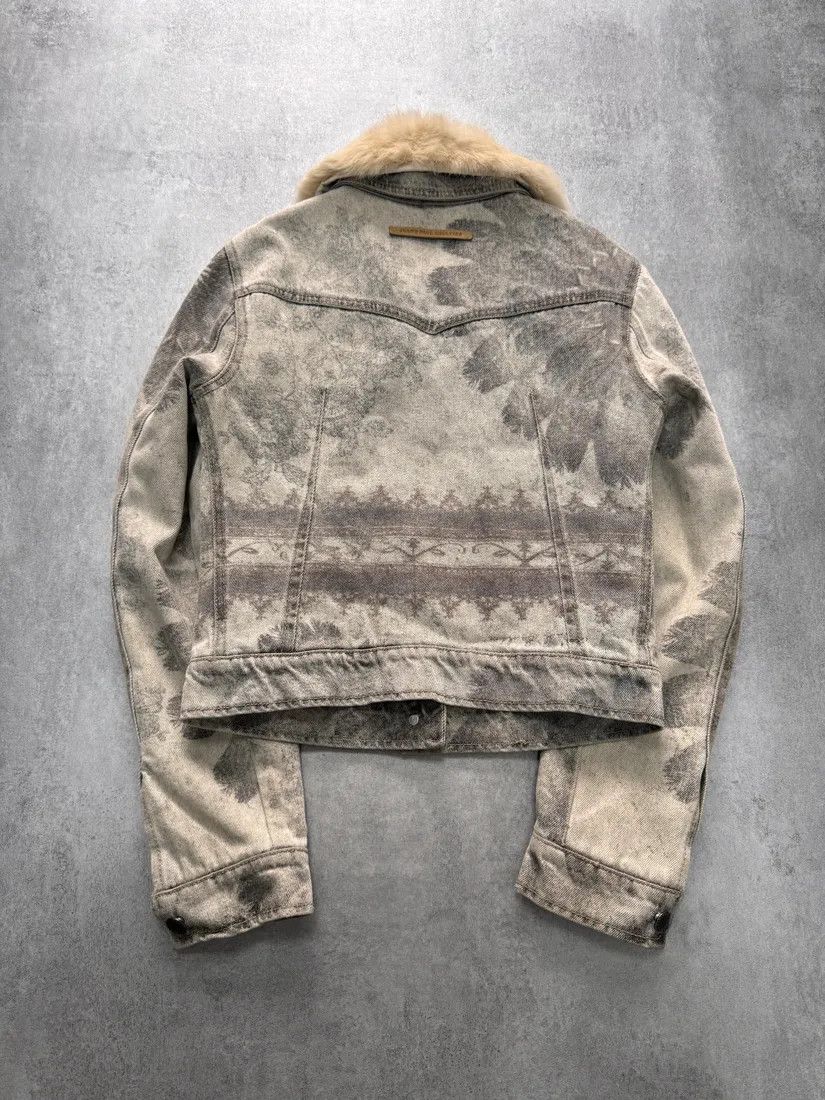 Jean Paul Gaultier × Vintage 2000s Jean Paul Gaultier Grey Native American Denim Jacket Size XS / US 0-2 / IT 36-38 - 3 Thumbnail