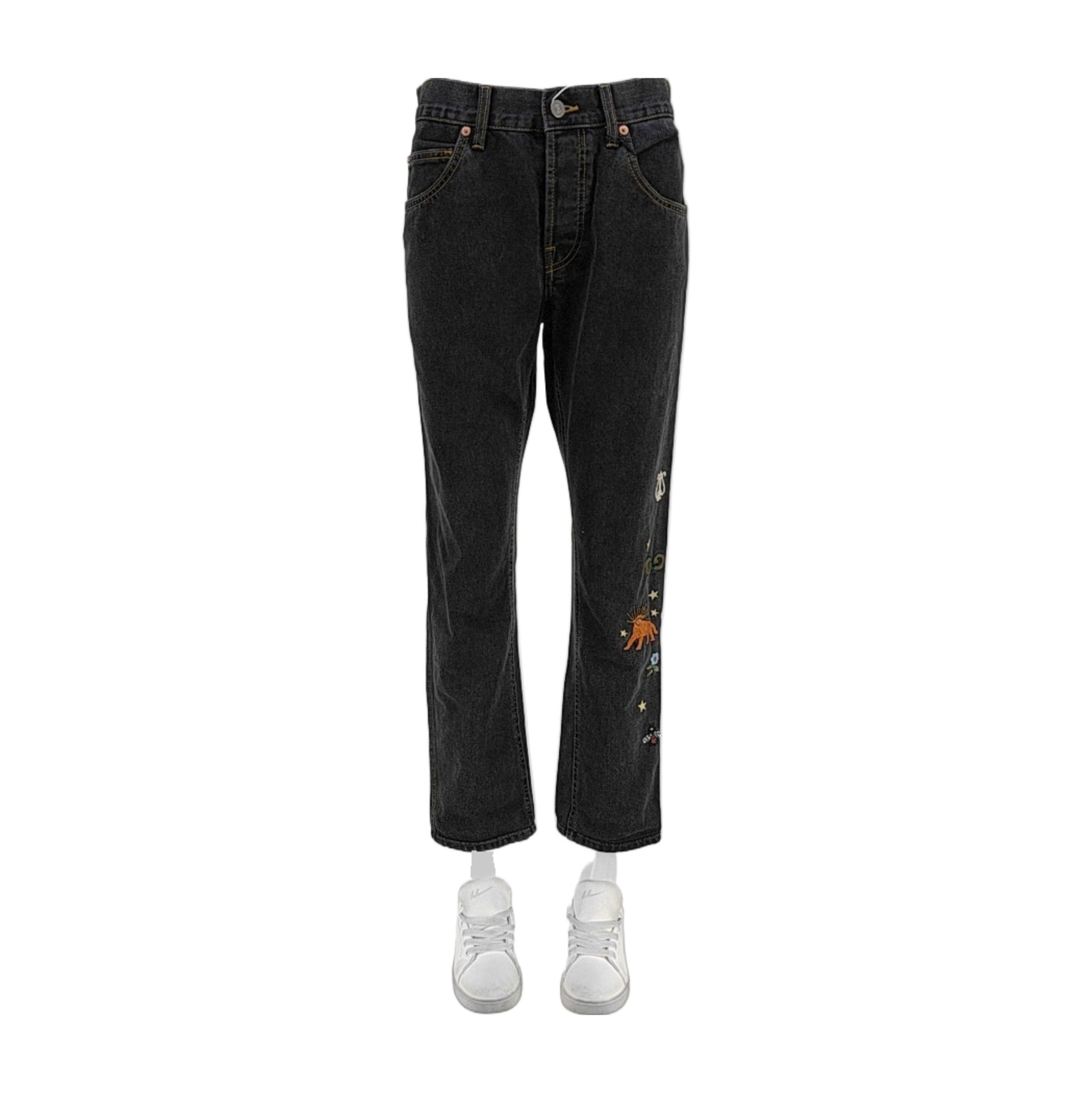 Gucci GUCCI Embroidered Animal Motif Jeans 32 Size US 32 / EU 48 - 1 Thumbnail