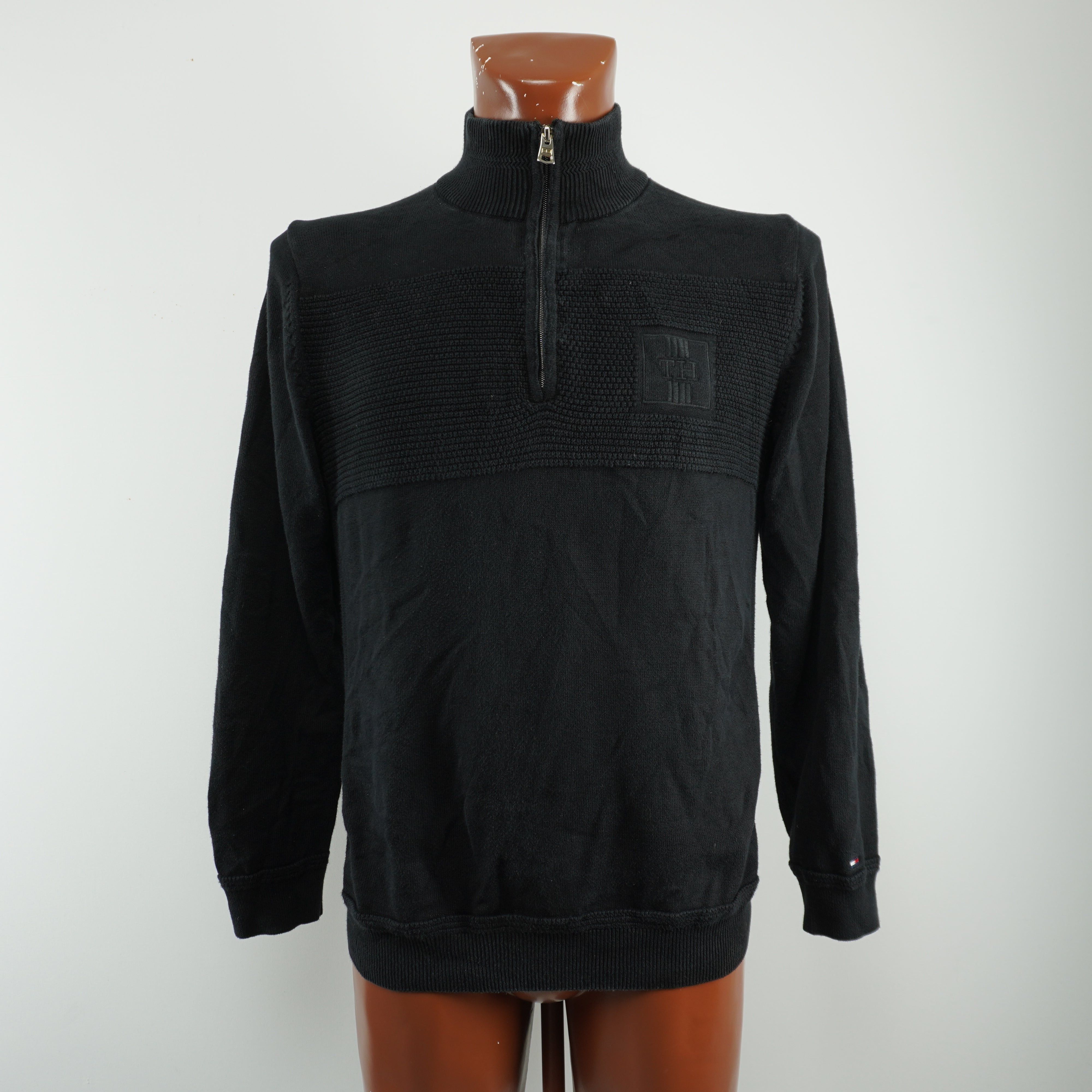 Tommy Hilfiger Pre-owned Men's Tommy Hilfiger Black Sweater Size US L / EU 52-54 / 3 - 1 Thumbnail