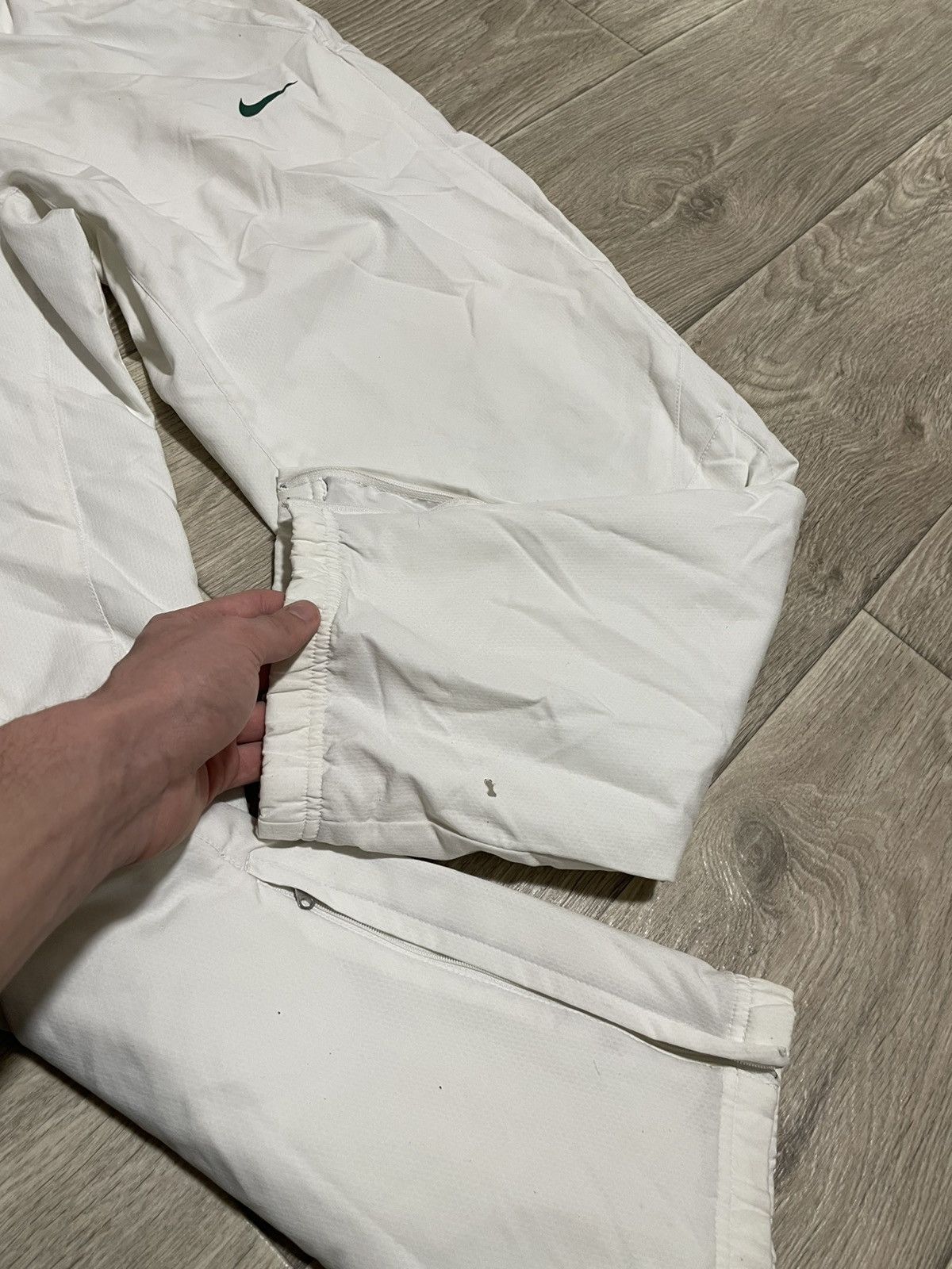 Nike × Vintage Nike Celtic Vintage White Track Pants Drill Swoosh Size US 32 / EU 48 - 10 Thumbnail