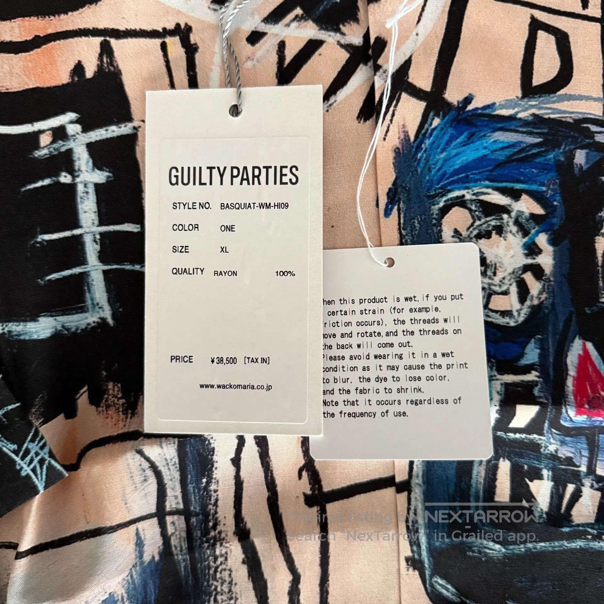 Wacko Maria Wacko Maria Basquiat Short Sleeve Shirt. Size US XL / EU 56 / 4 - 4 Thumbnail