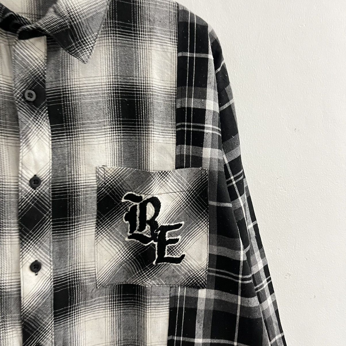 Japanese Brand Sureve Flannel 3 Tone Unique Button Up Size US M / EU 48-50 / 2 - 4 Thumbnail