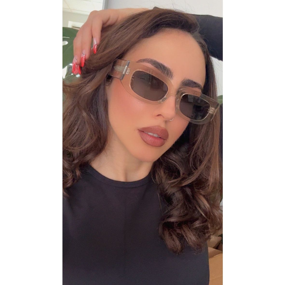Saint Laurent Paris NEW Saint Laurent SL697 Unisex Sunglasses in Transparent Size ONE SIZE - 7 Thumbnail