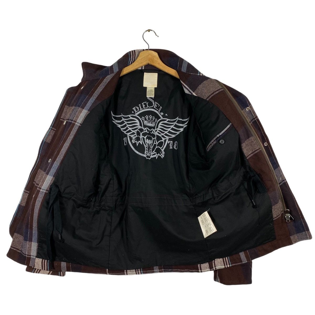 Diesel × Diesel Black Gold Vintage Diesel Wool Button/Zipper Jacket S Size Brown Colour Size US S / EU 44-46 / 1 - 7 Thumbnail