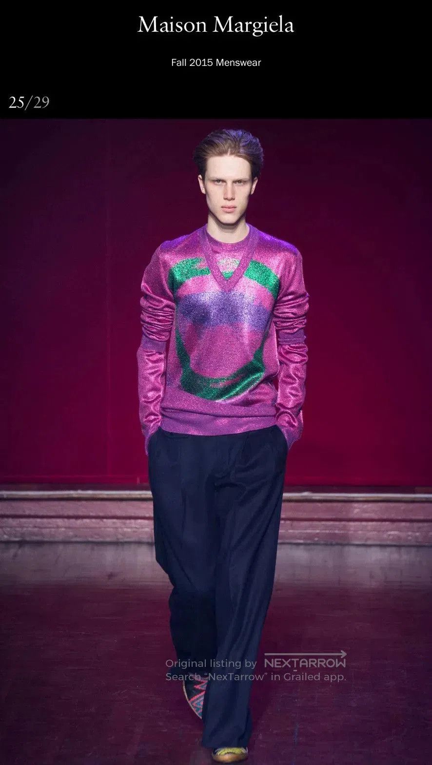 Maison Margiela Maison Martin Margiela Metallic Knit Sweater. Size US M / EU 48-50 / 2 - 7 Thumbnail