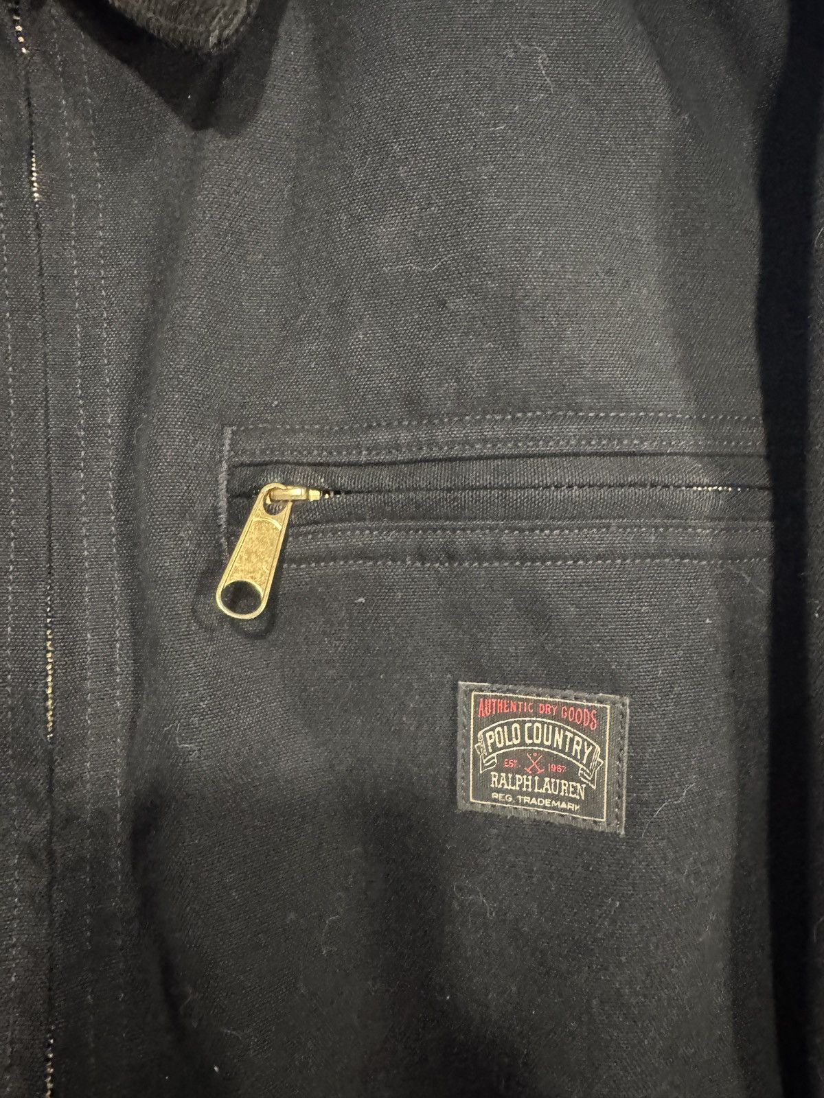 Polo Ralph Lauren Polo Country Ralph Lauren XL RARE Canvas Black Work Jacket Size US XL / EU 56 / 4 - 2 Thumbnail