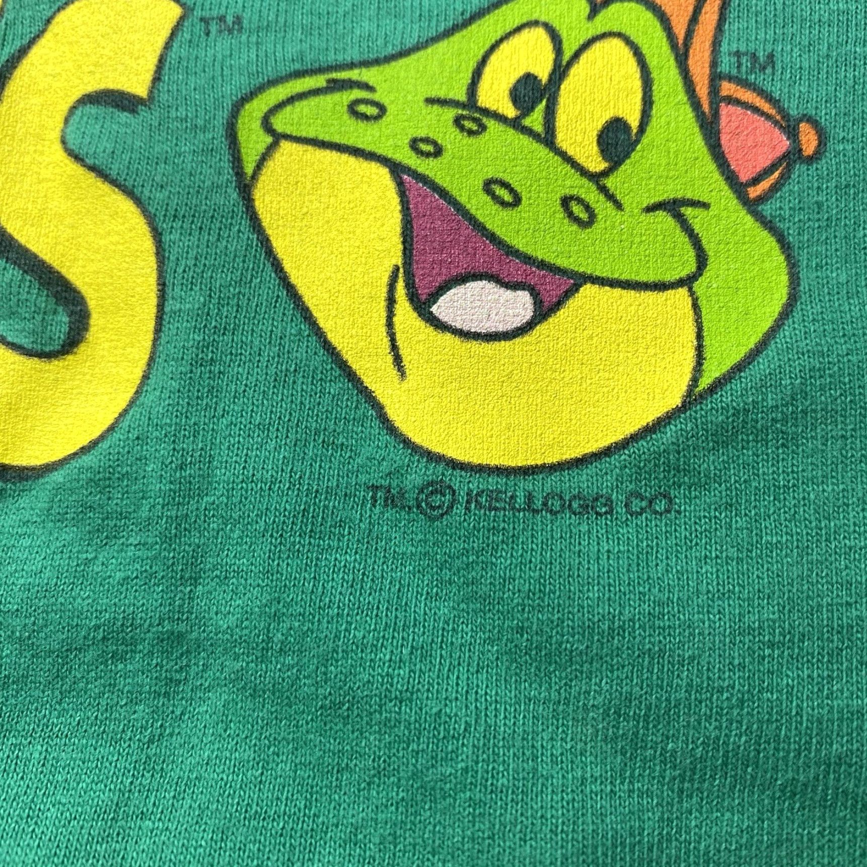Vintage VINTAGE Kellogg's Cornflakes T-Shirt L White 90s Unisex Adults Short Sleeve Heavyweight 90s Food Animals Frog Distressed Large Mens Womens Boys Girls Size US L / EU 52-54 / 3 - 2 Thumbnail