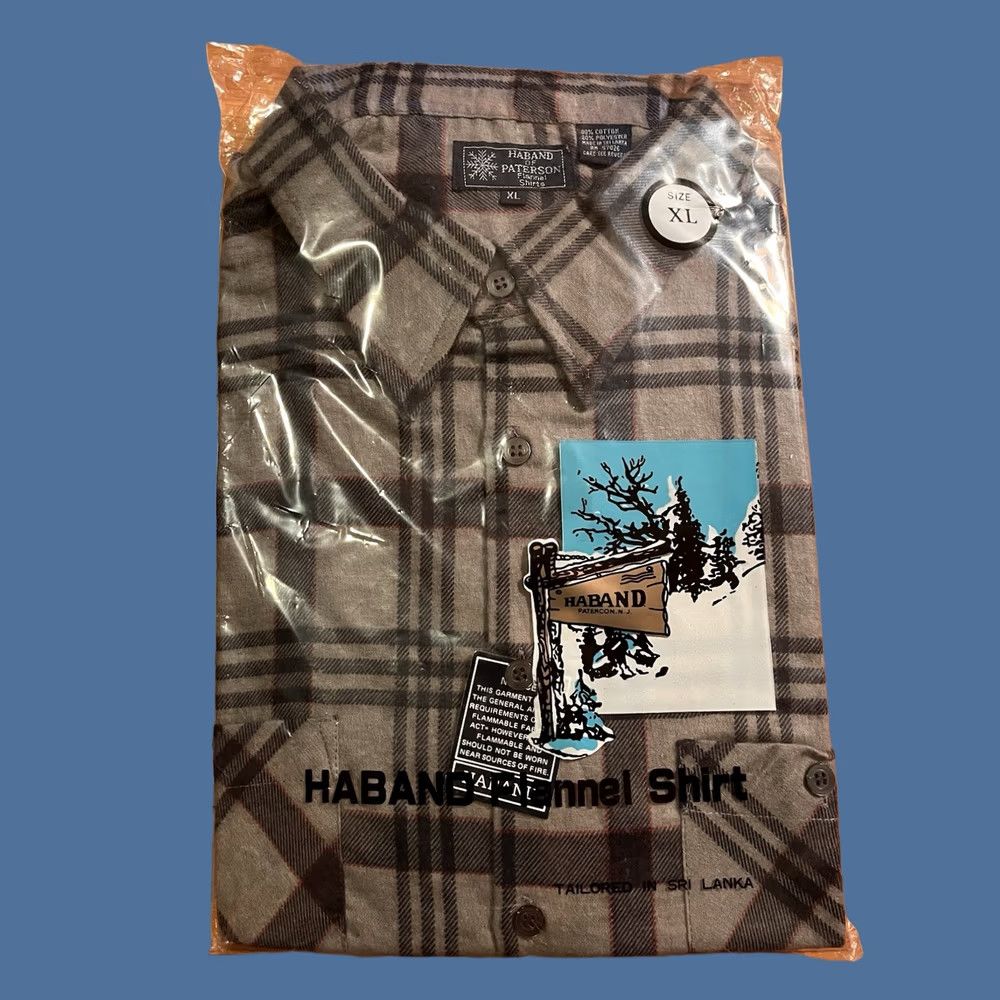 Haband VINTAGE Haband of Paterson Flannel Shirt Men’s XL Green Plaid 80s Size US XL / EU 56 / 4 - 1 Thumbnail