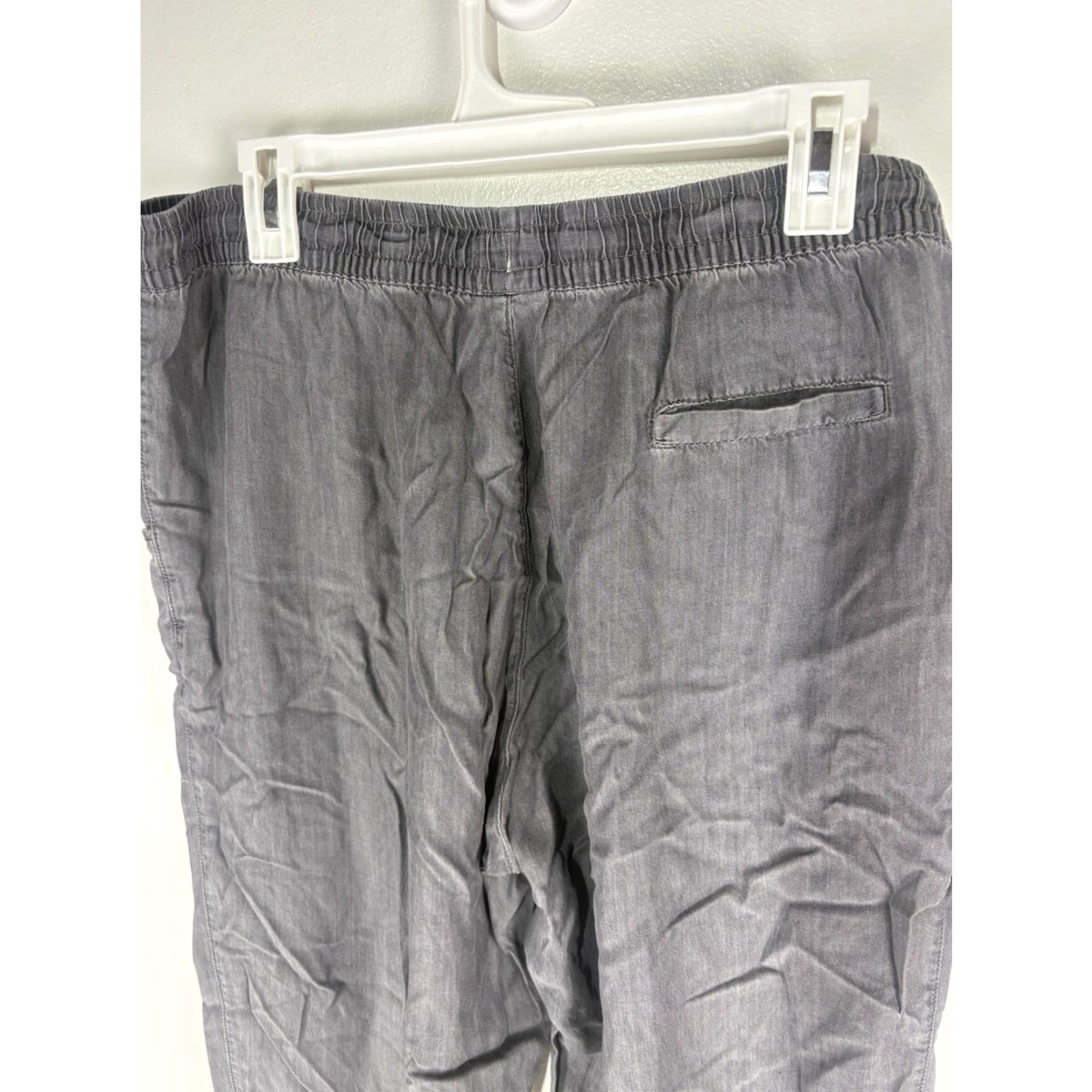 Vintage VINTAGE None Serra Gray Lyocell Joggers Women's Size L Elastic Waist Pockets Casual Summer Fall Spring Size 36" / US 14 / IT 50 - 5 Thumbnail