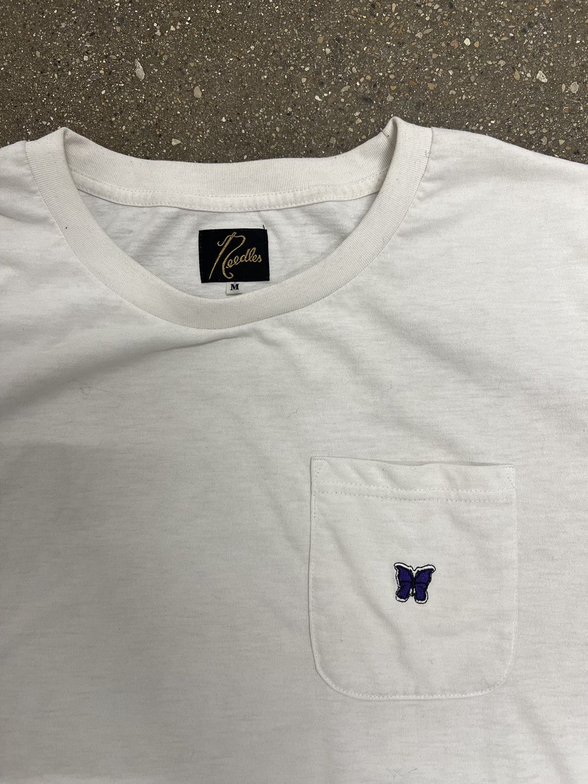 Needles Needles Butterfly White Blank Short Sleeve Size US M / EU 48-50 / 2 - 3 Thumbnail