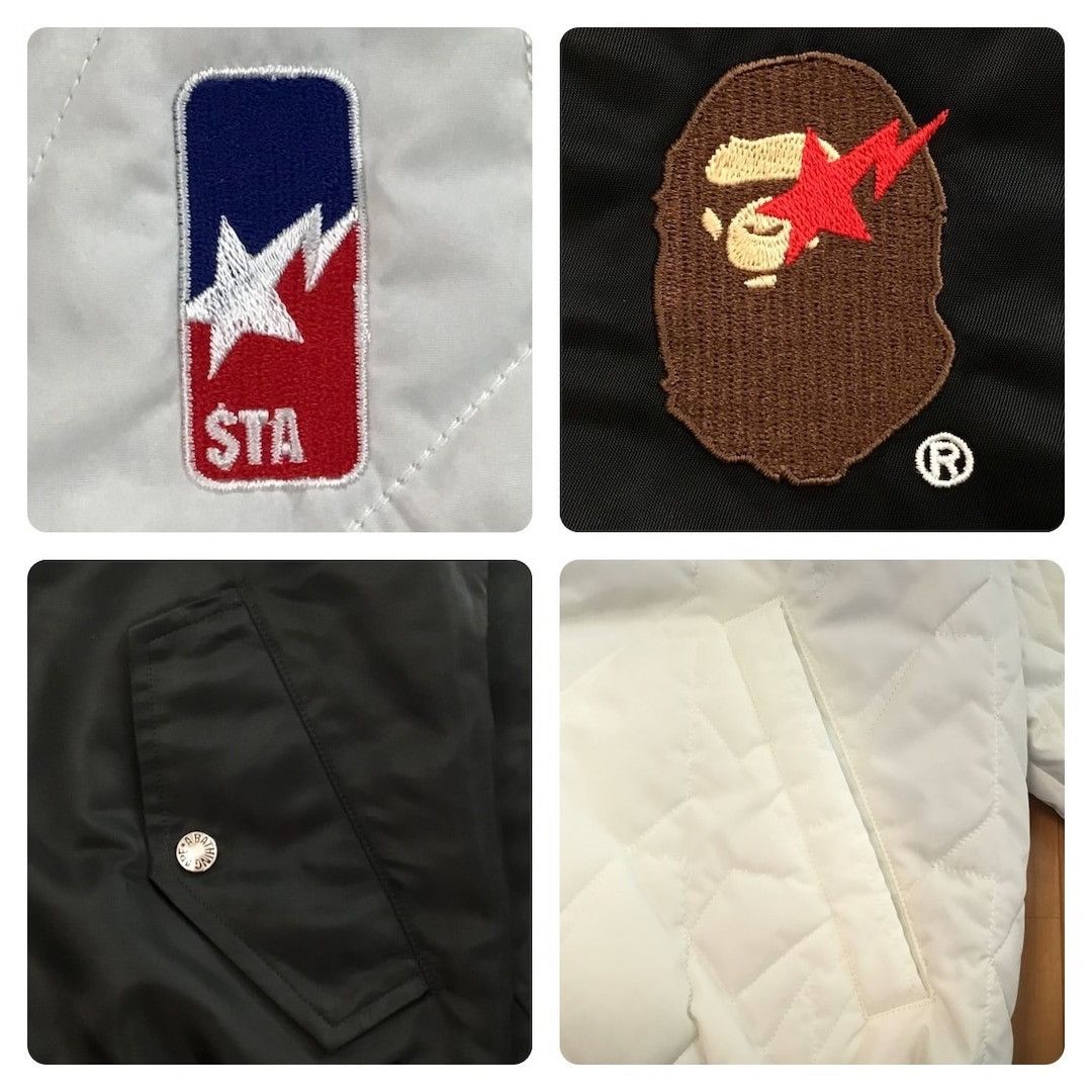 Bape 🔥Reversible🔥 BAPE STA MA-1 bomber jacket a bathing ape NIGO Size US M / EU 48-50 / 2 - 8 Thumbnail