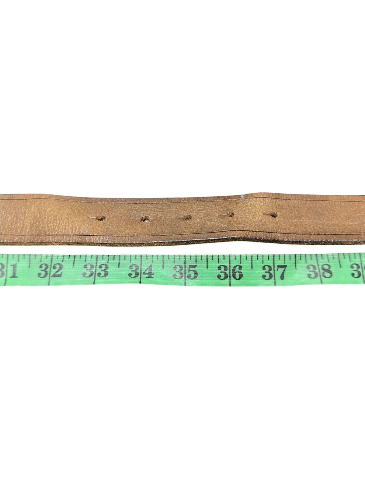 Dolce & Gabbana Vintage Dolce & Gabbana Leather Buckle Belt Metal Logo Size 36 - 6 Thumbnail