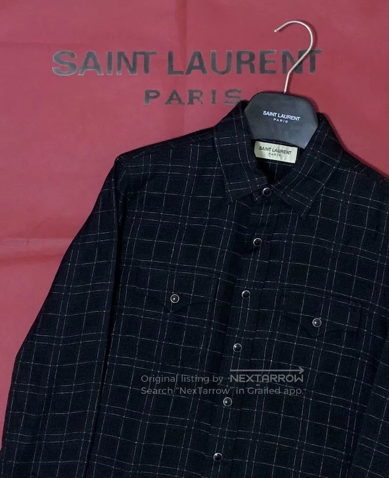 Saint Laurent Paris Saint Laurent Paris Silver thread double pocket cat-eye bu Size US M / EU 48-50 / 2 - 6 Thumbnail
