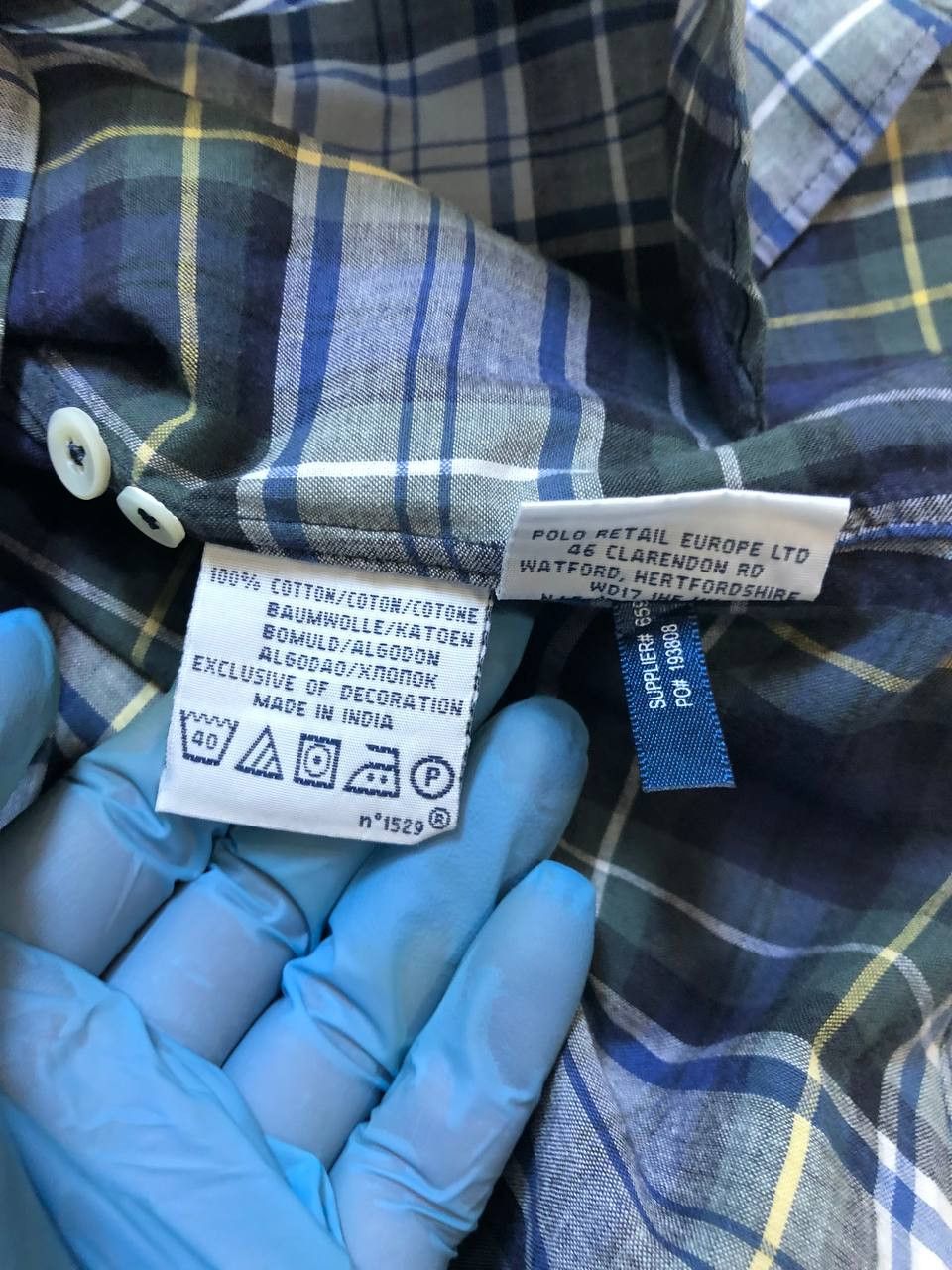 Polo Ralph Lauren POLO RALPH LAUREN Plaid Button Up Cotton Shirt Size US L / EU 52-54 / 3 - 3 Thumbnail