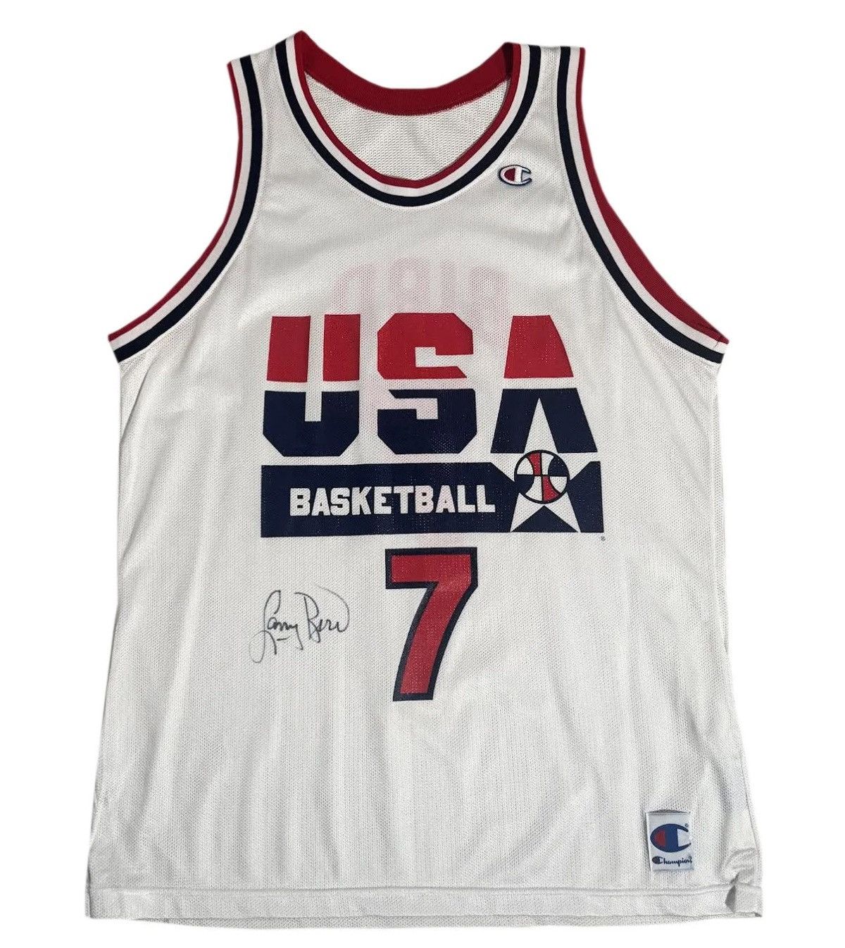Champion Vintage Champion Larry Bird Dream Team Jersey Autographed Size US XL / EU 56 / 4 - 1 Thumbnail