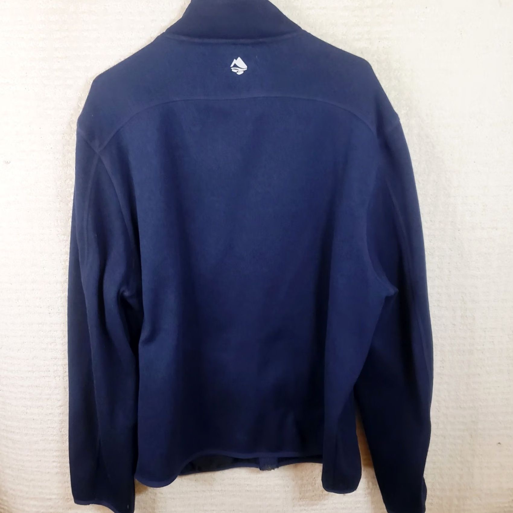 Vintage Ocean Coast Men's L Blue Fleece Long Sleeve Full Zip Jacket Front Zip Pocket Size US L / EU 52-54 / 3 - 7 Thumbnail